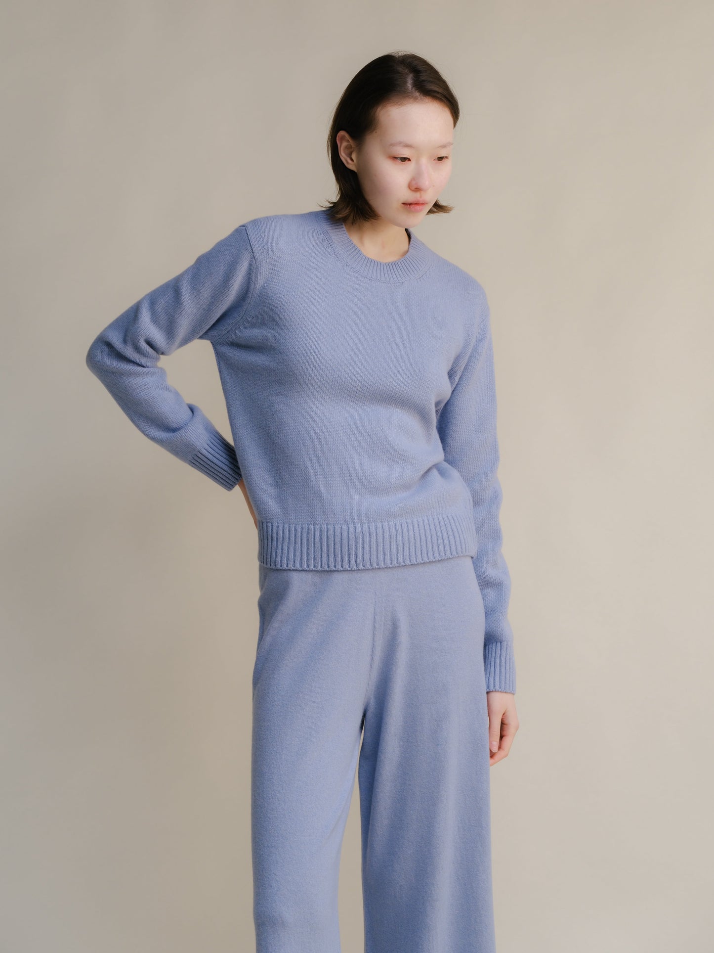 Cashmere Mix Crewneck Sweater