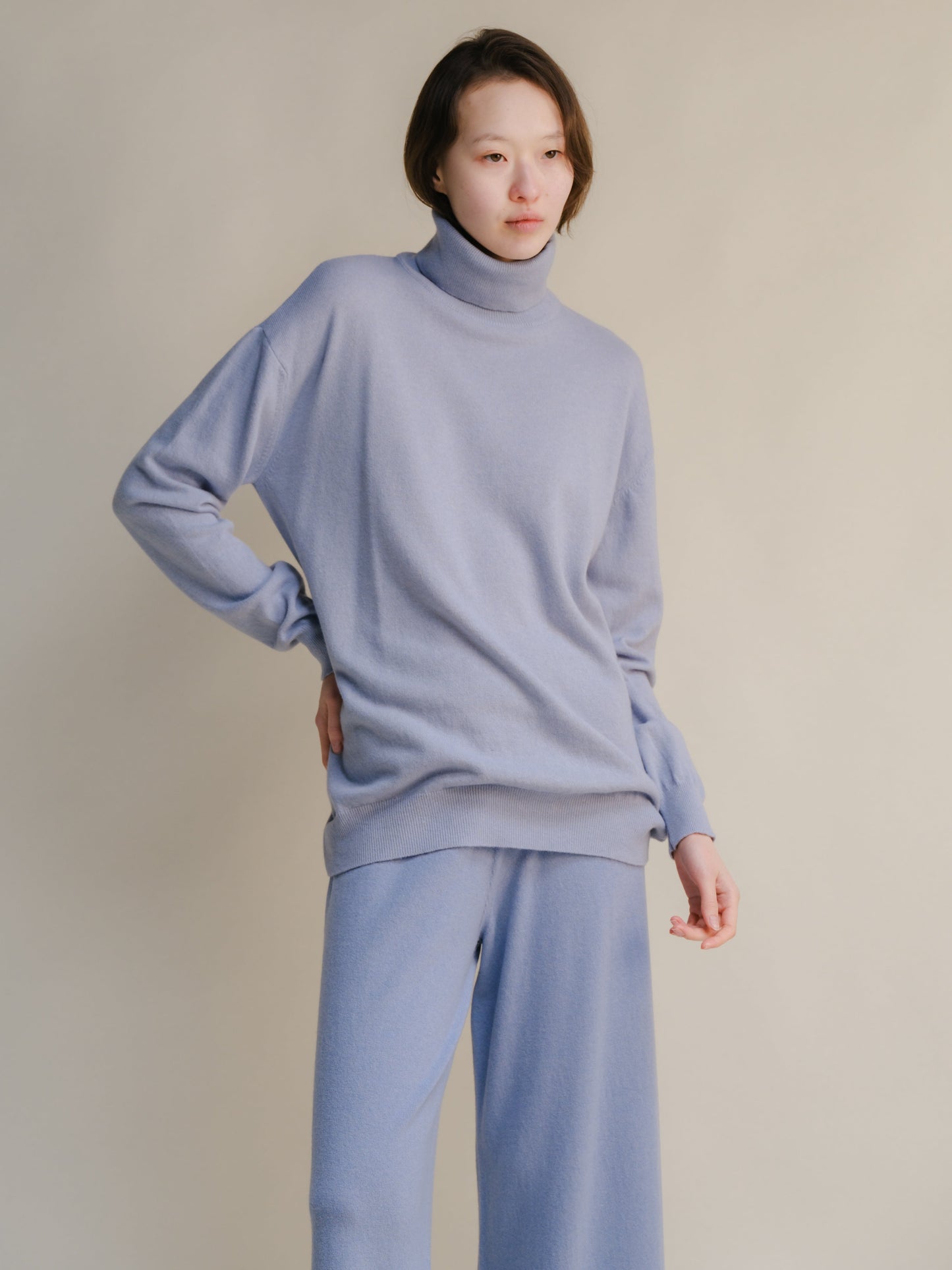 Cashmere Mix Classic Turtleneck Sweater
