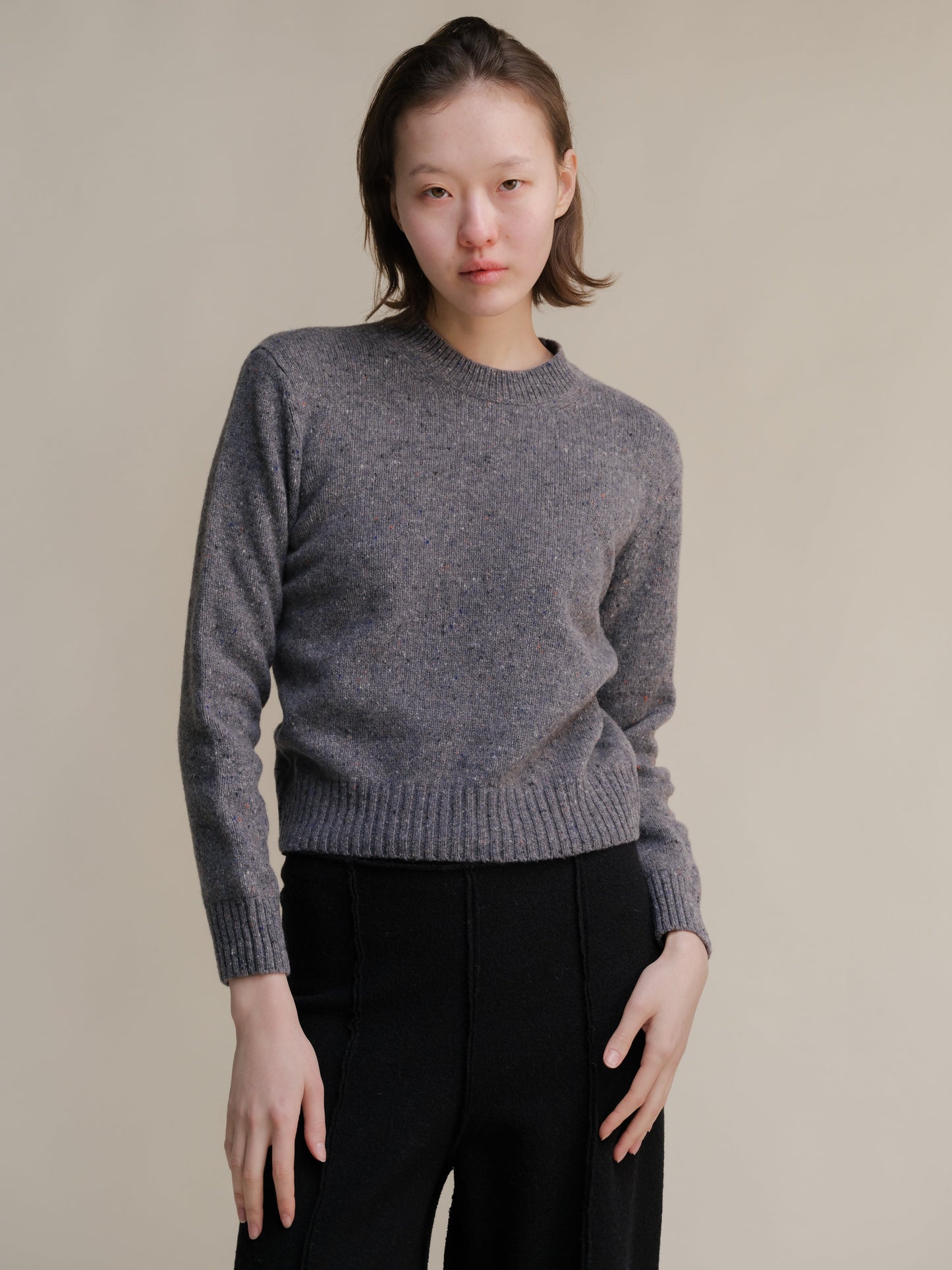 Tweed Crewneck Sweater