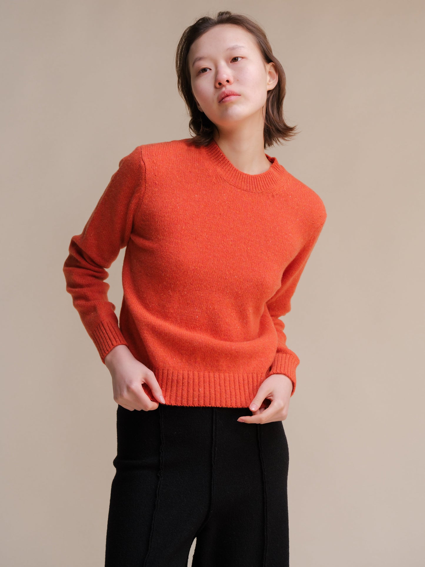 Tweed Crewneck Sweater