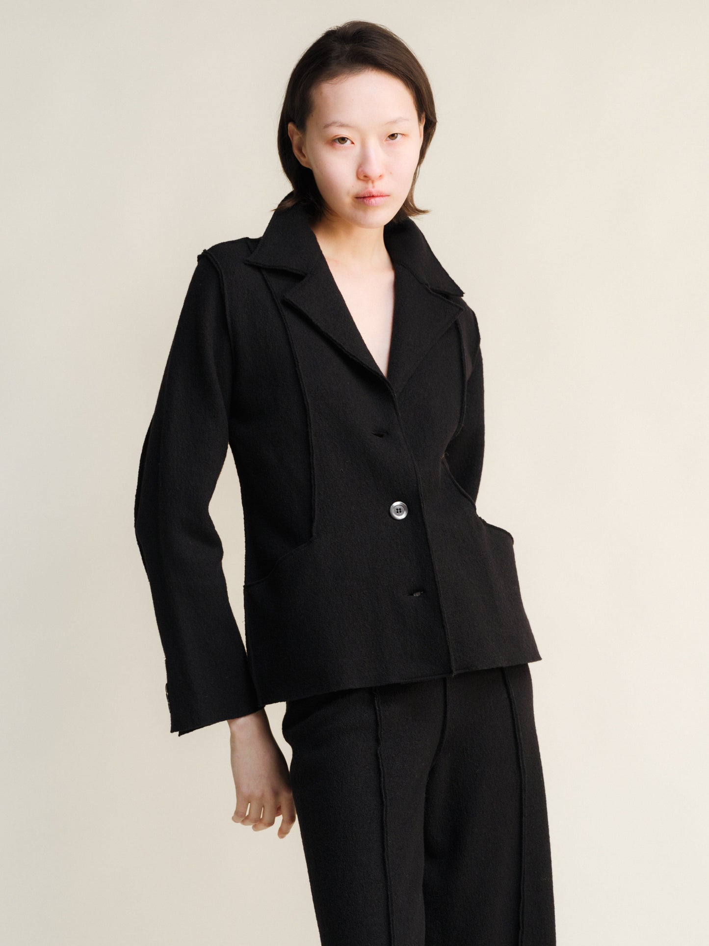 Boiled Wool Bar-Jacket