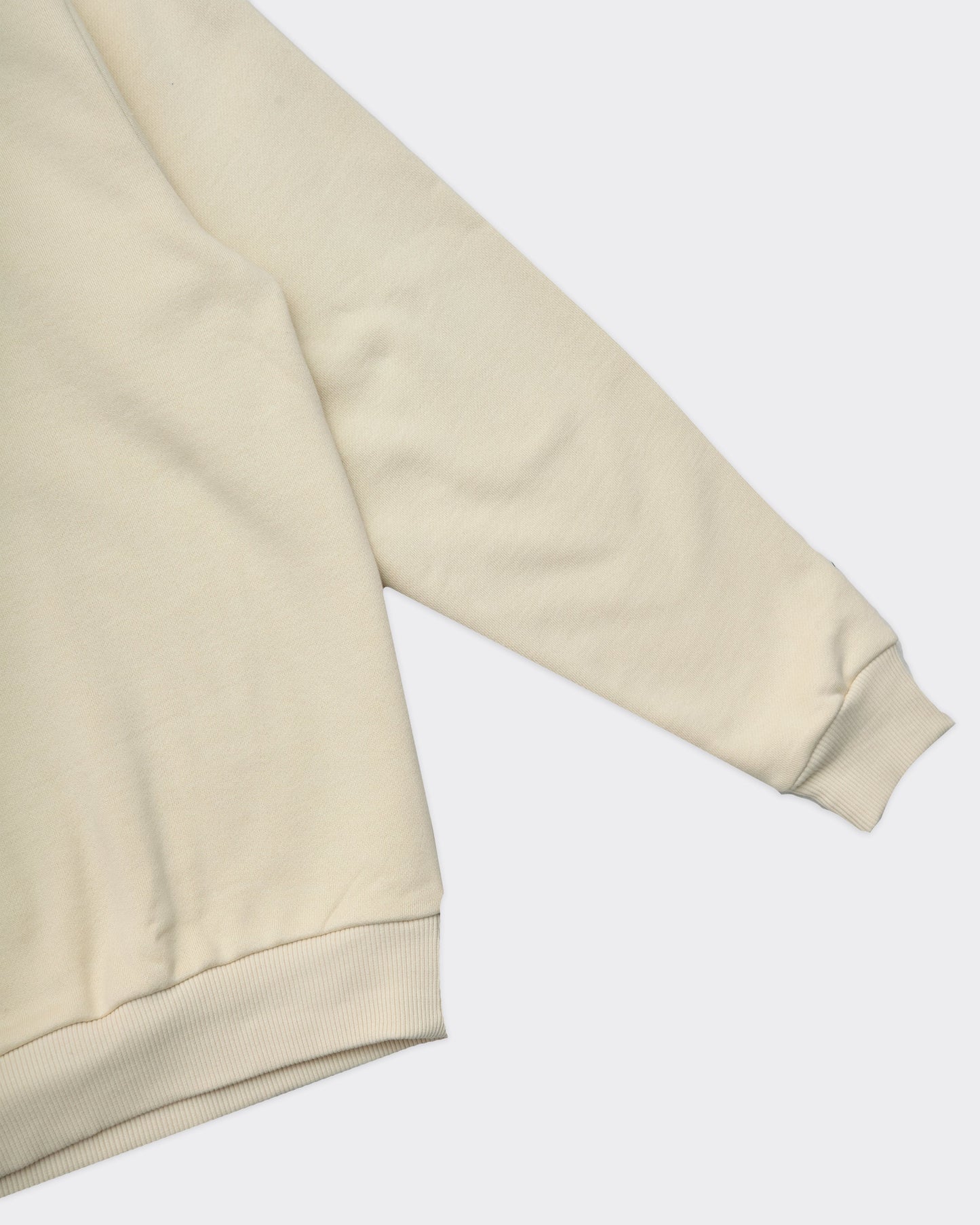 Felpa Crew Half-Zip Avorio