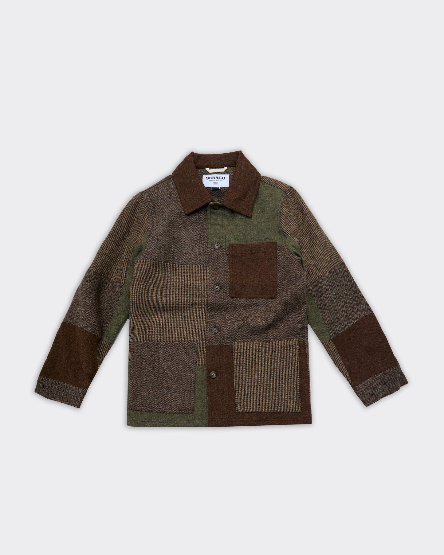 Giacca Dorr Patchwork Brown Multicolor