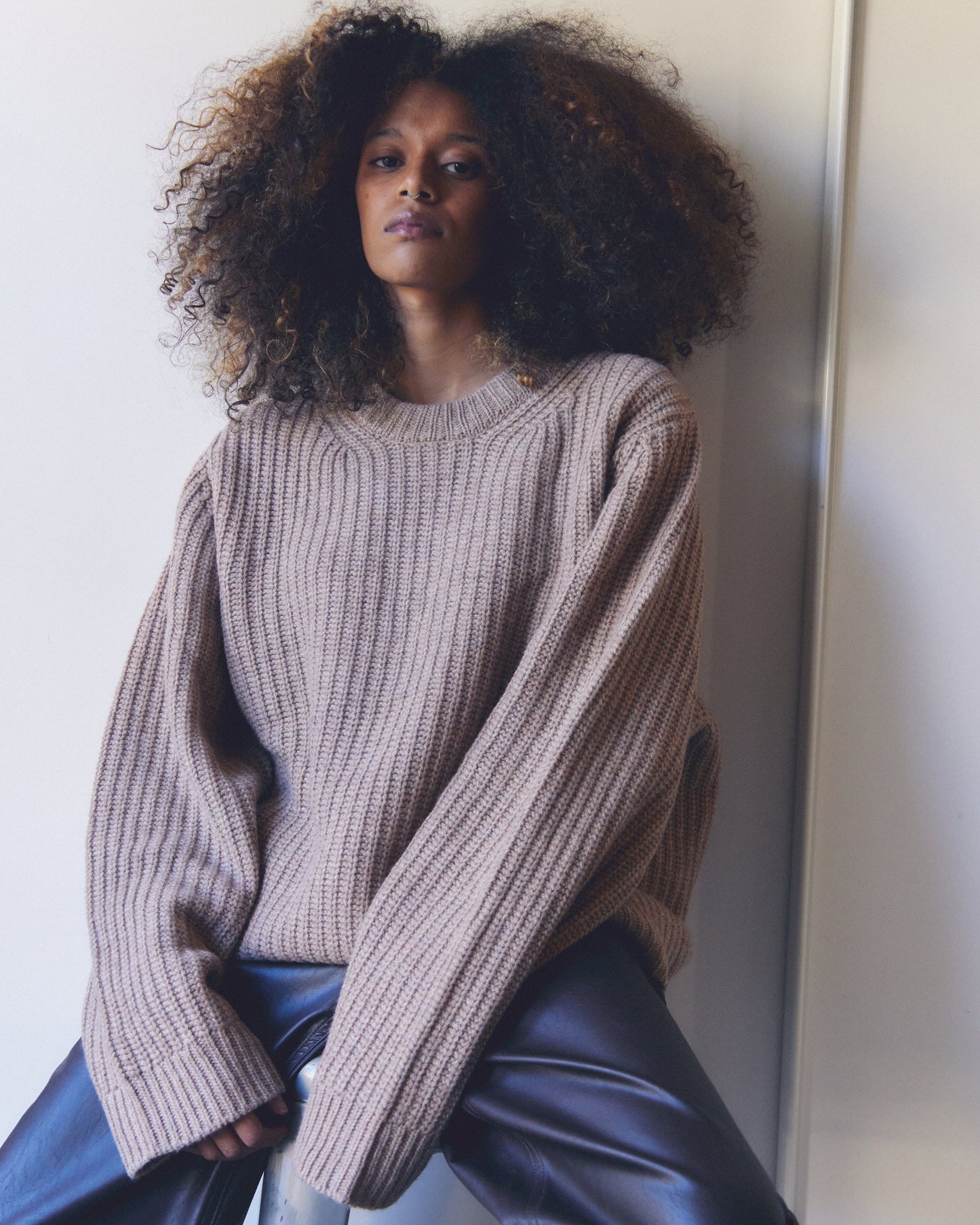 Maglione Rib Bently Taupe