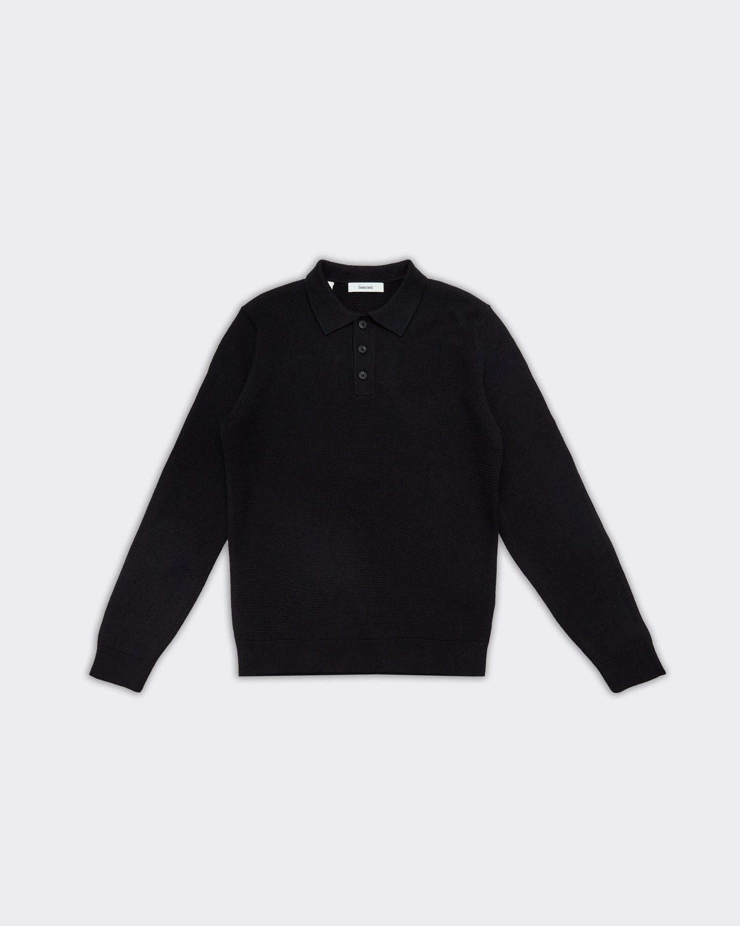 Polo Dane Knit Structure Nera