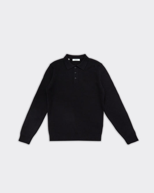 Polo Dane Knit Structure Nera