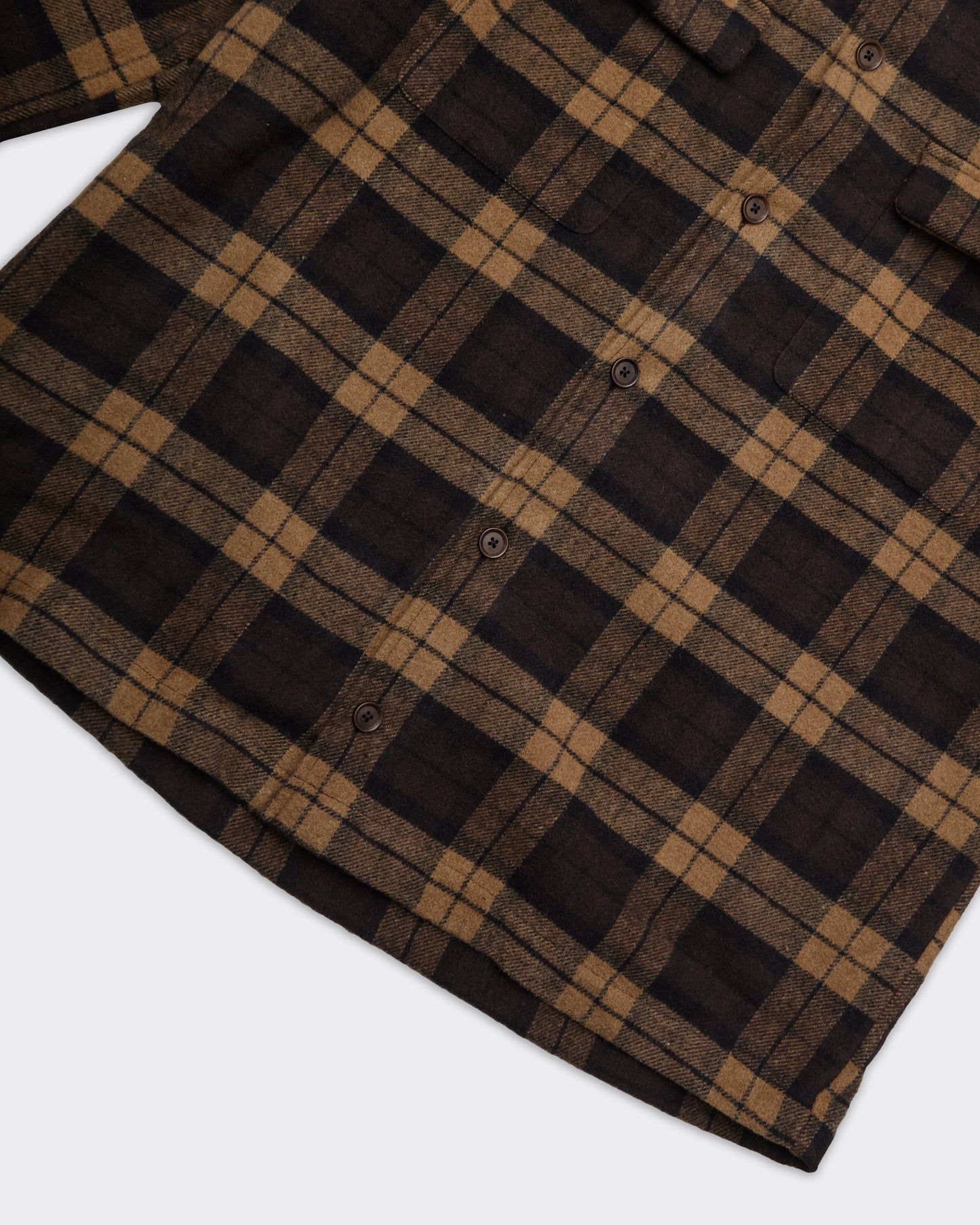 Overshirt Sacastor Check Marrone/Nera