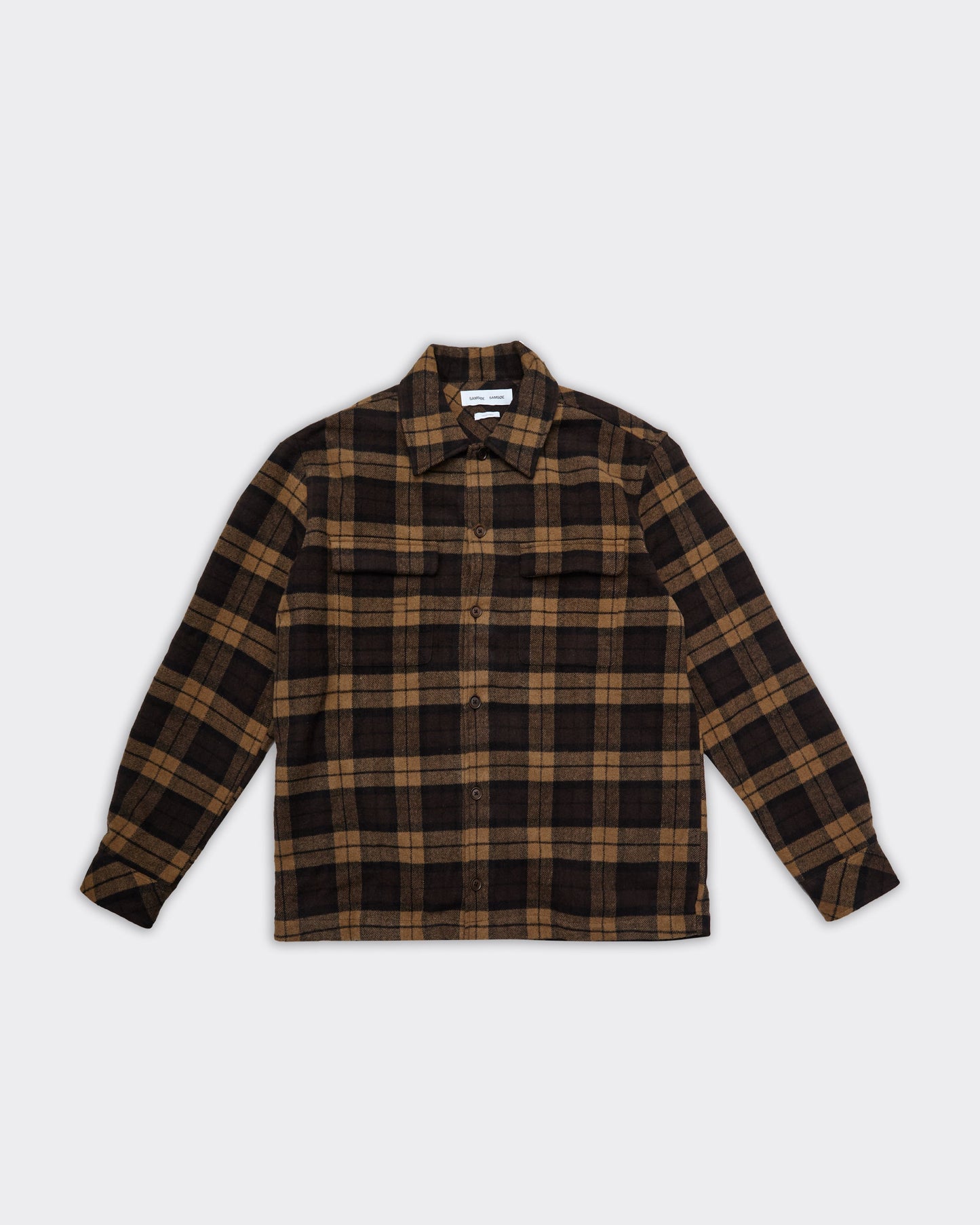 Overshirt Sacastor Check Marrone/Nera