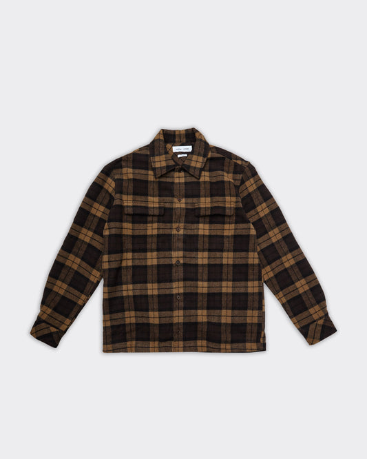 Overshirt Sacastor Check Marrone/Nera