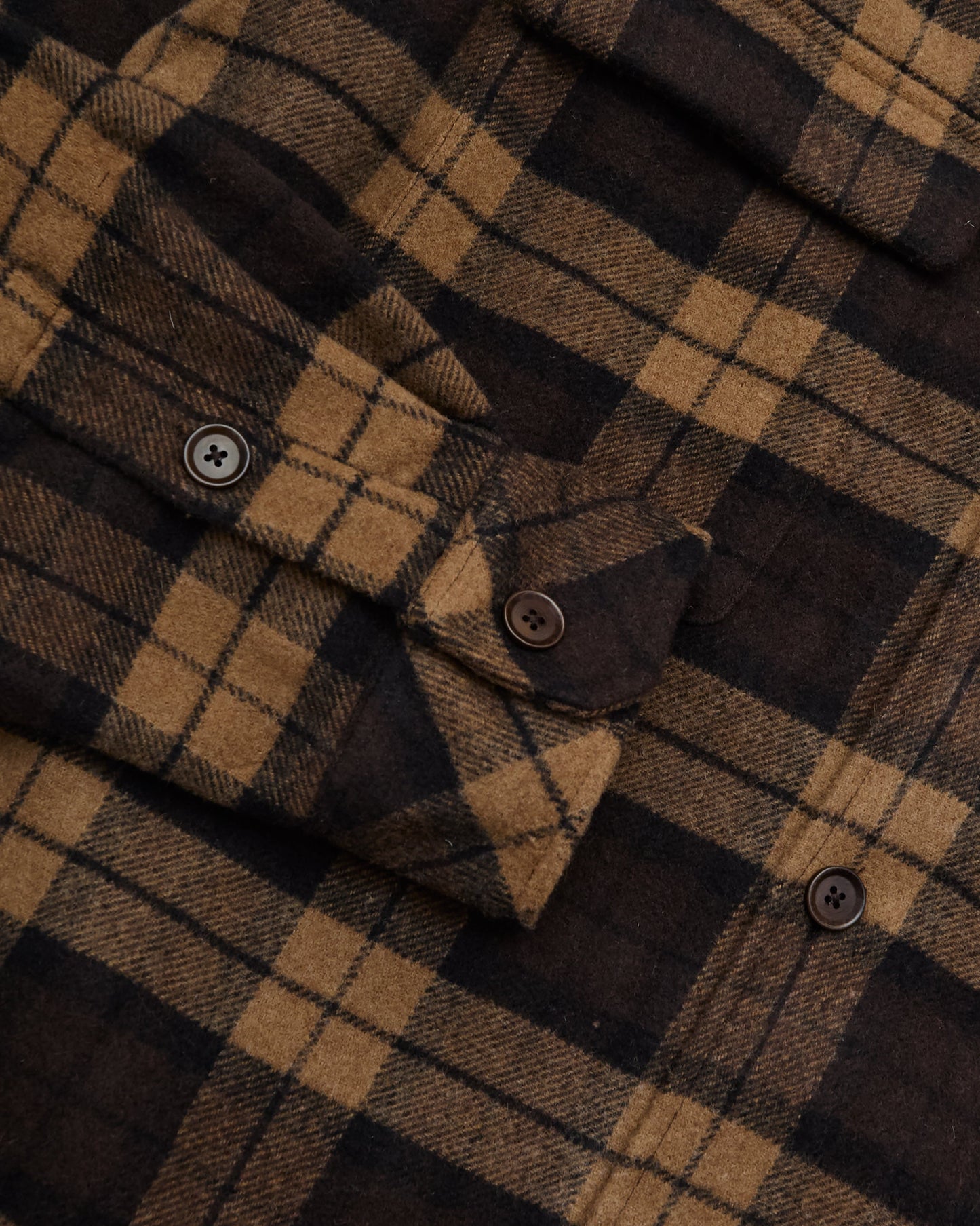 Overshirt Sacastor Check Marrone/Nera