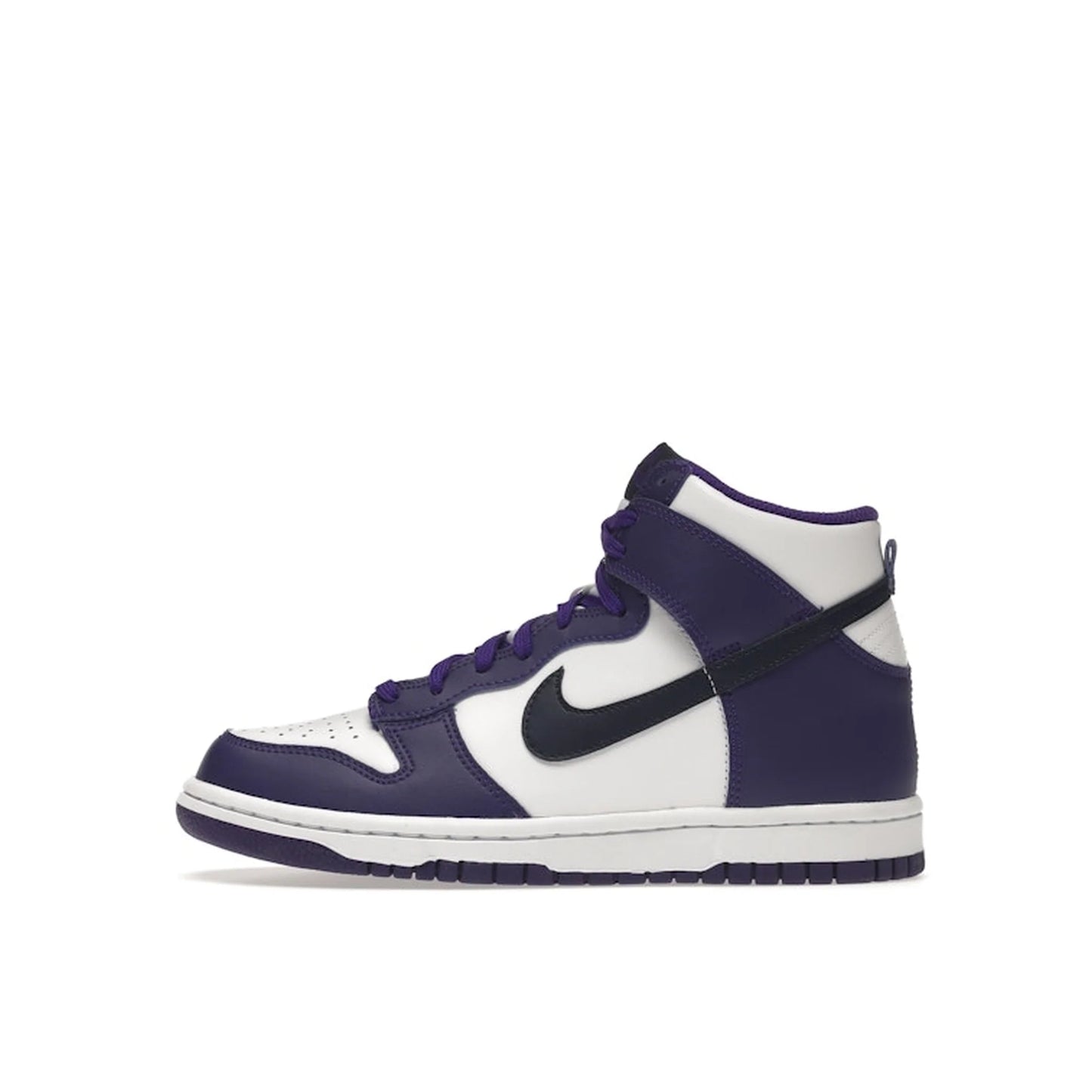 Nike Dunk High GS White Midnight Navy Electro Purple (GS)