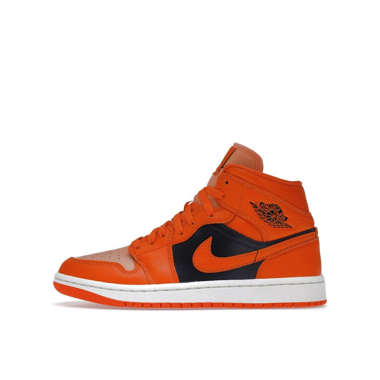 Jordan 1 Mid SE Rush Orange Crimson Bliss (Women's)