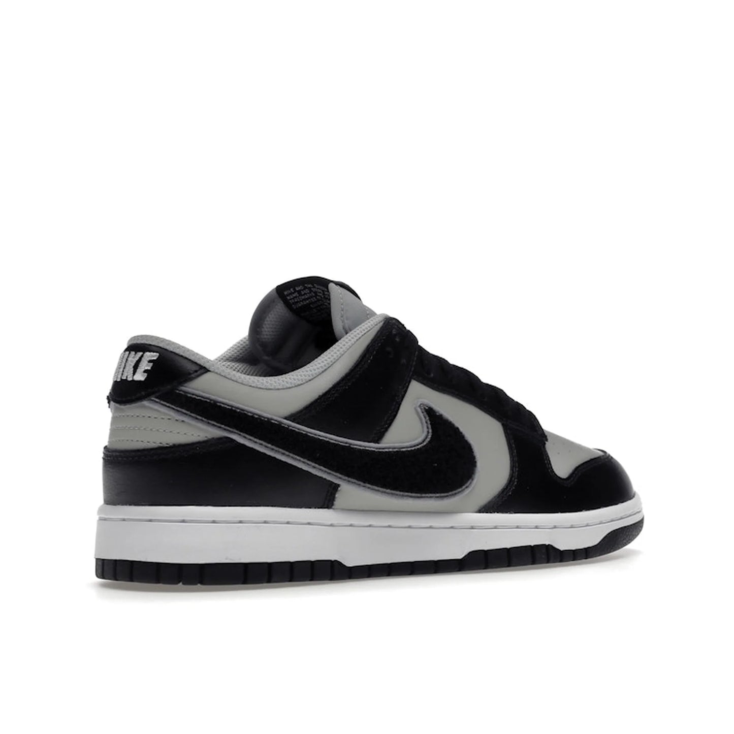 Nike Dunk Low Chenille Swoosh Black Grey