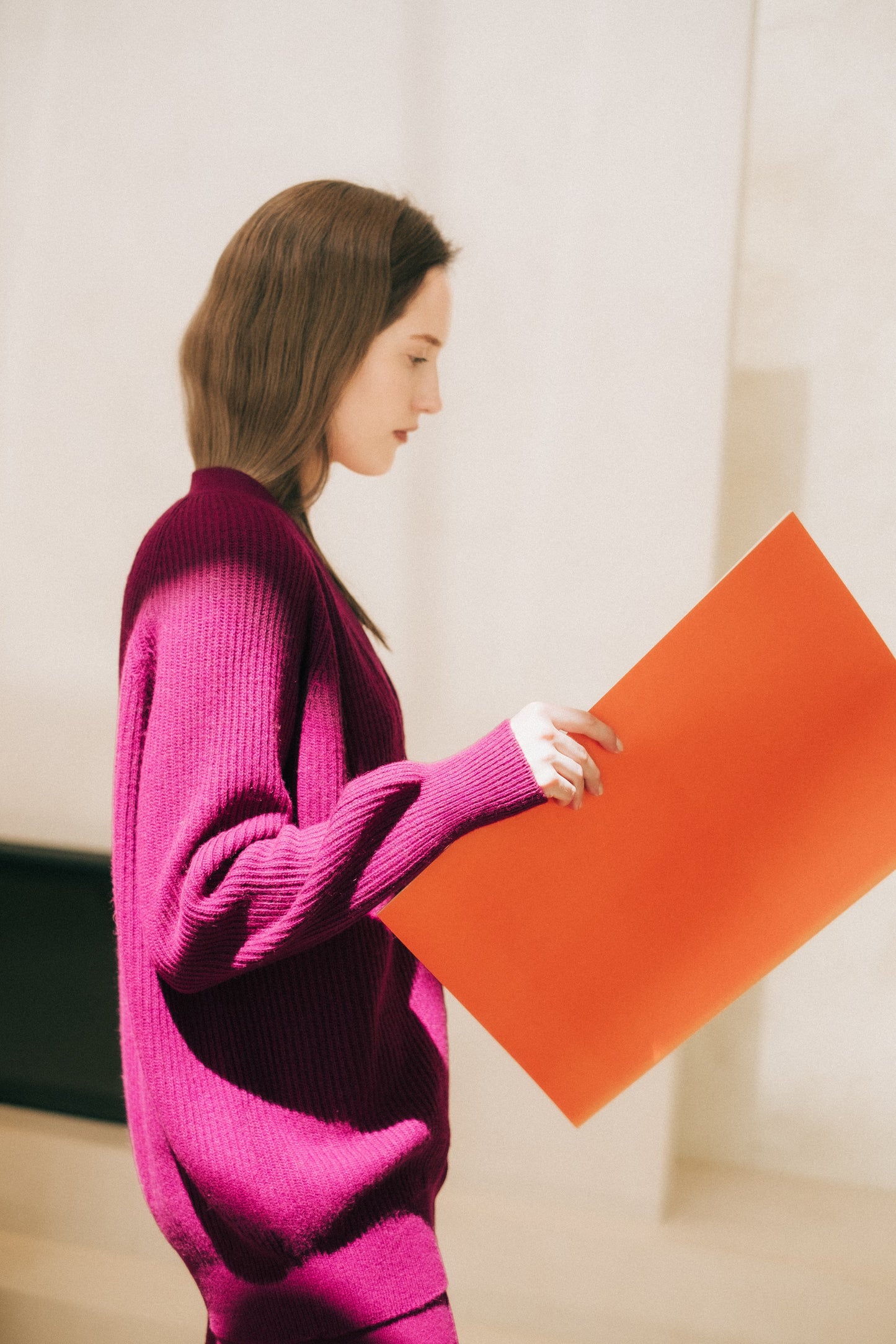 Cashmere Mix Long Ribbed Cardigan