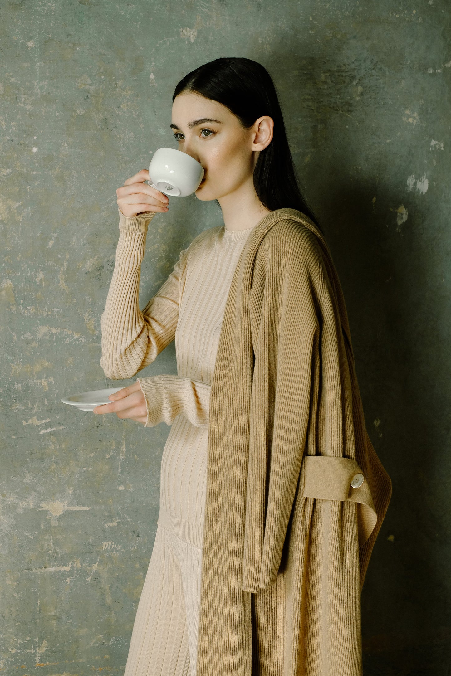 Extra Fine Merino Wool Ribbed Crew Neck (3D-Knit)