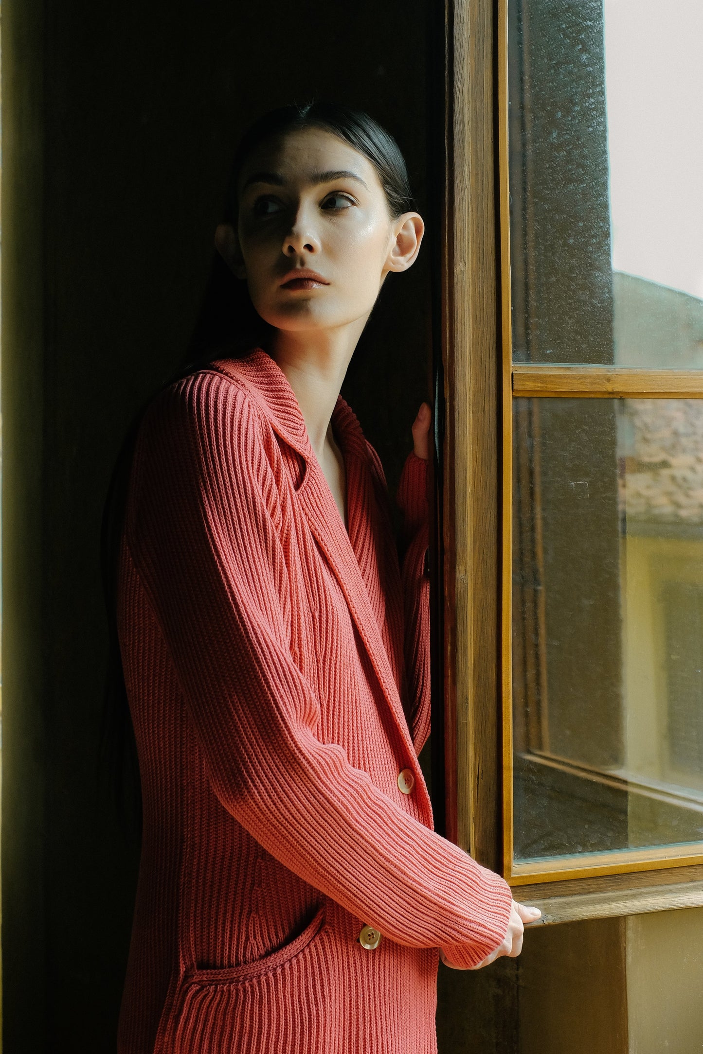 Fine Cotton Double Breasted Jacket