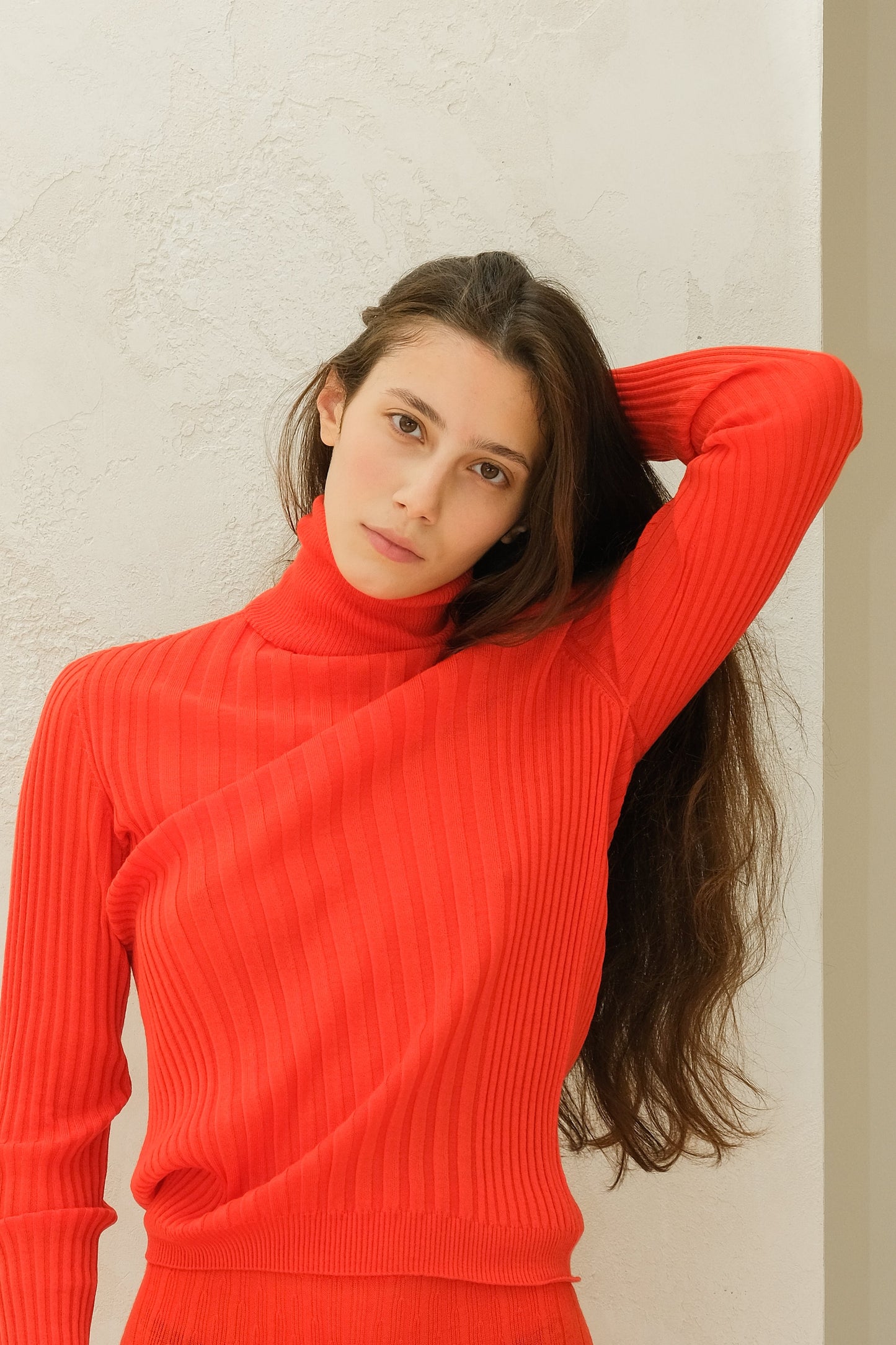 Extra Fine Merino Wool Ribbed Turtle Neck (3D-Knit)