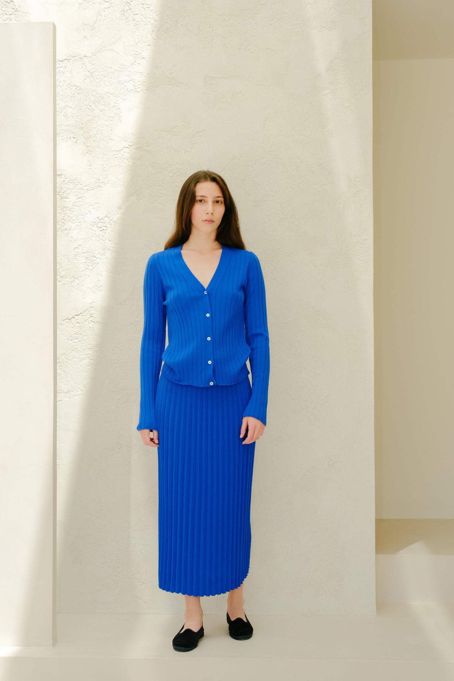 Extra Fine Merino Wool V Neck Cardigan