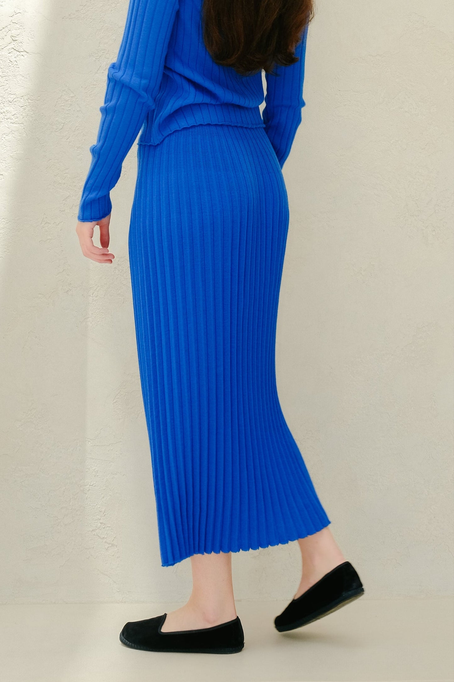 Extra Fine Merino Wool Plissè Skirt (3D-Knit)