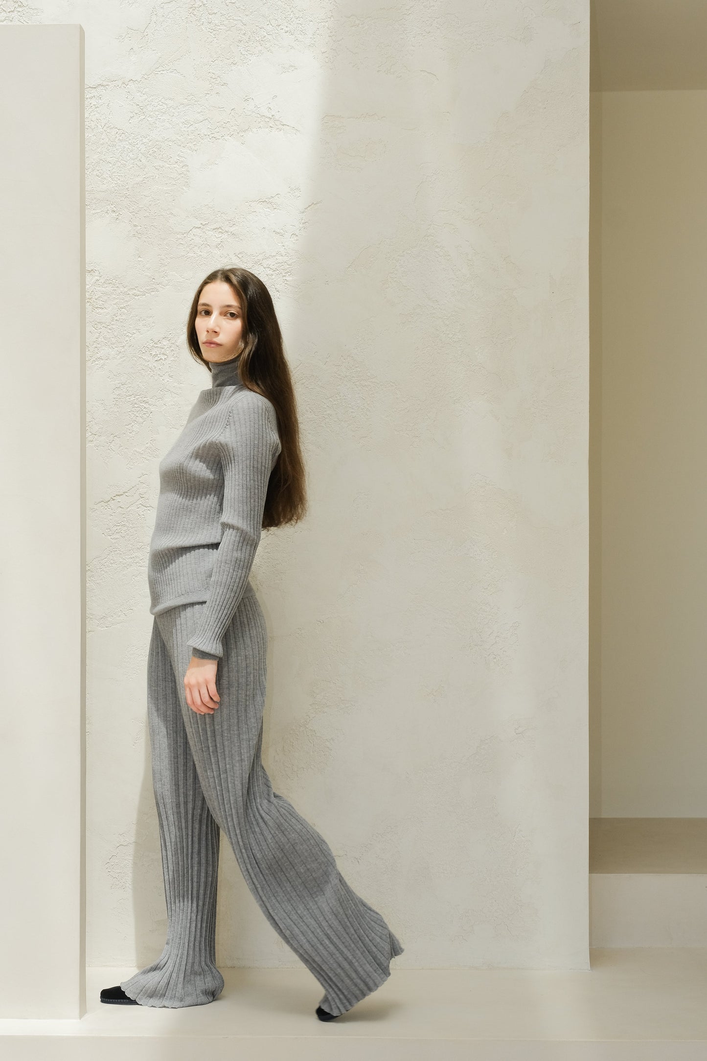 Extra Fine Merino Wool Plissè Pants (3D-Knit)