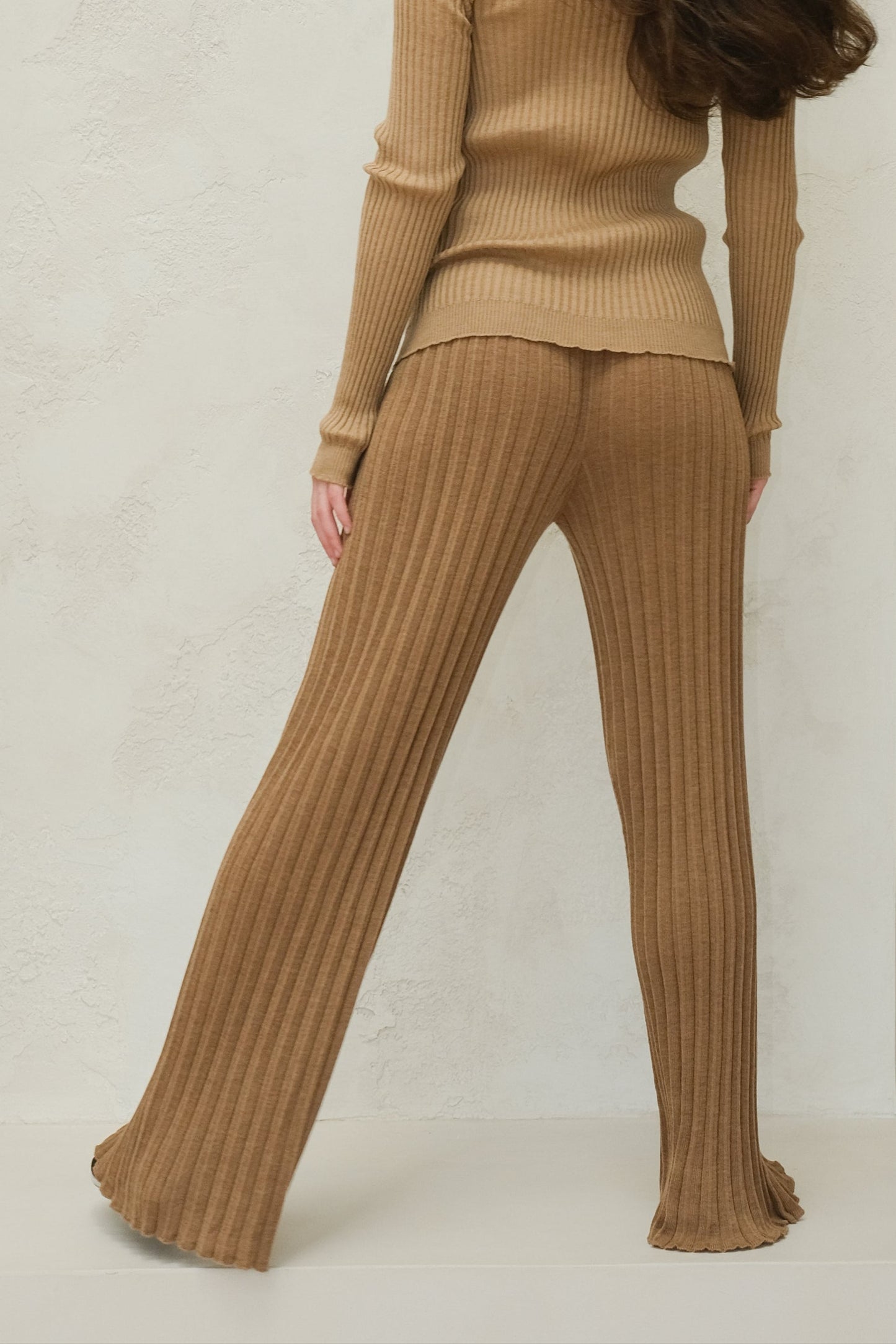 Extra Fine Merino Wool Plissè Pants (3D-Knit)