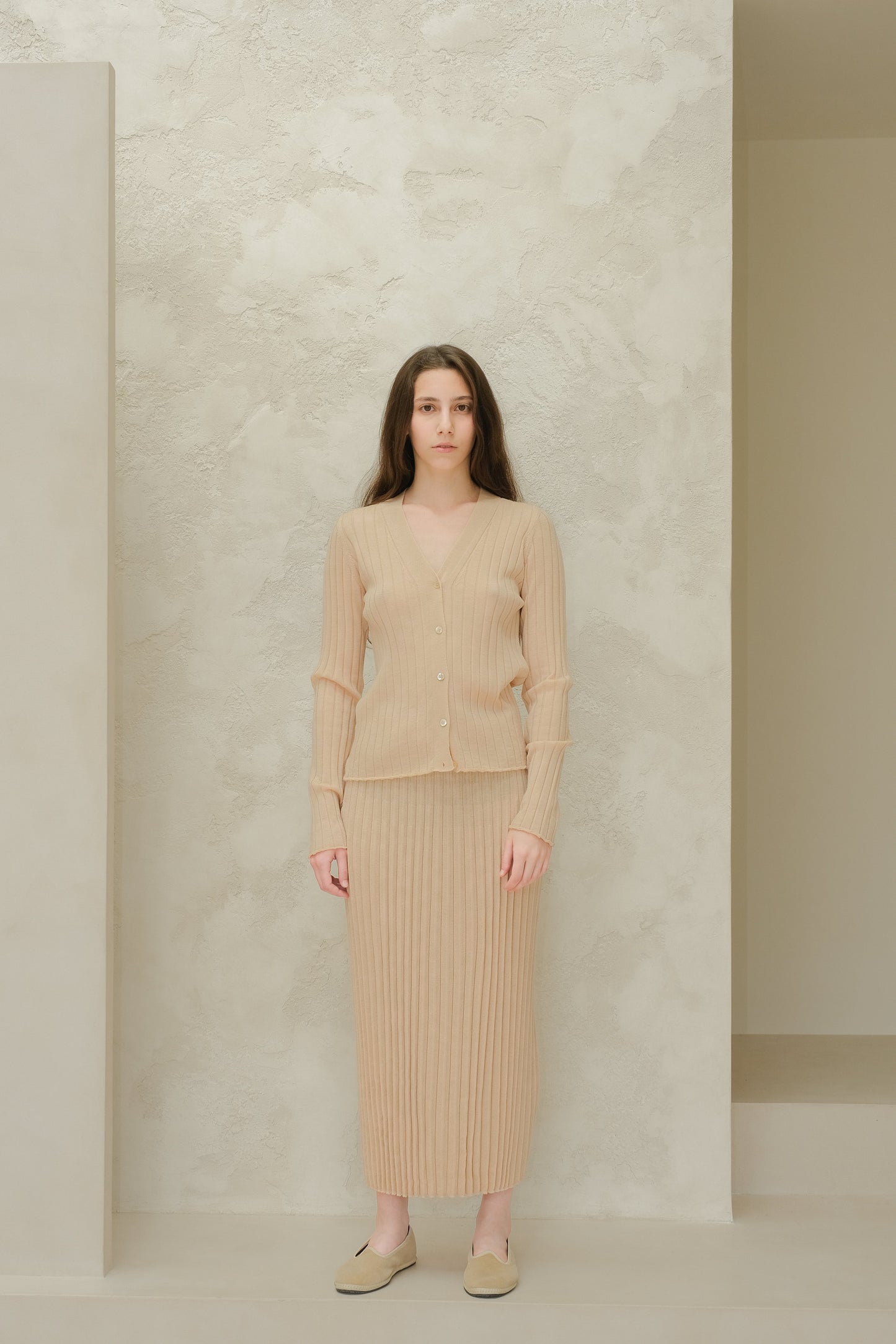 Extra Fine Merino Wool Plissè Skirt (3D-Knit)