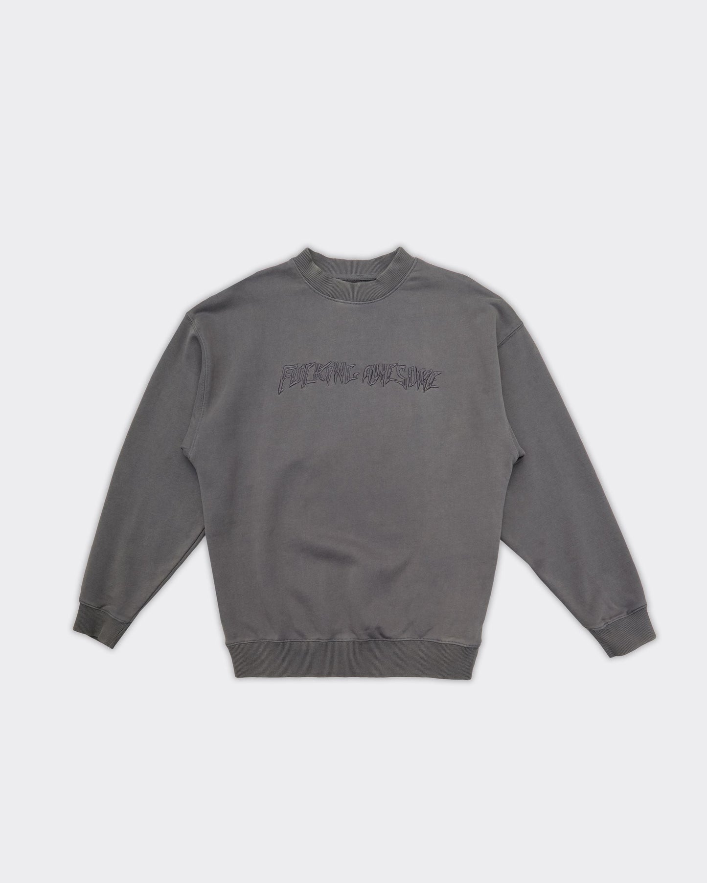 Crewneck Distressed Stamp Dark Grey
