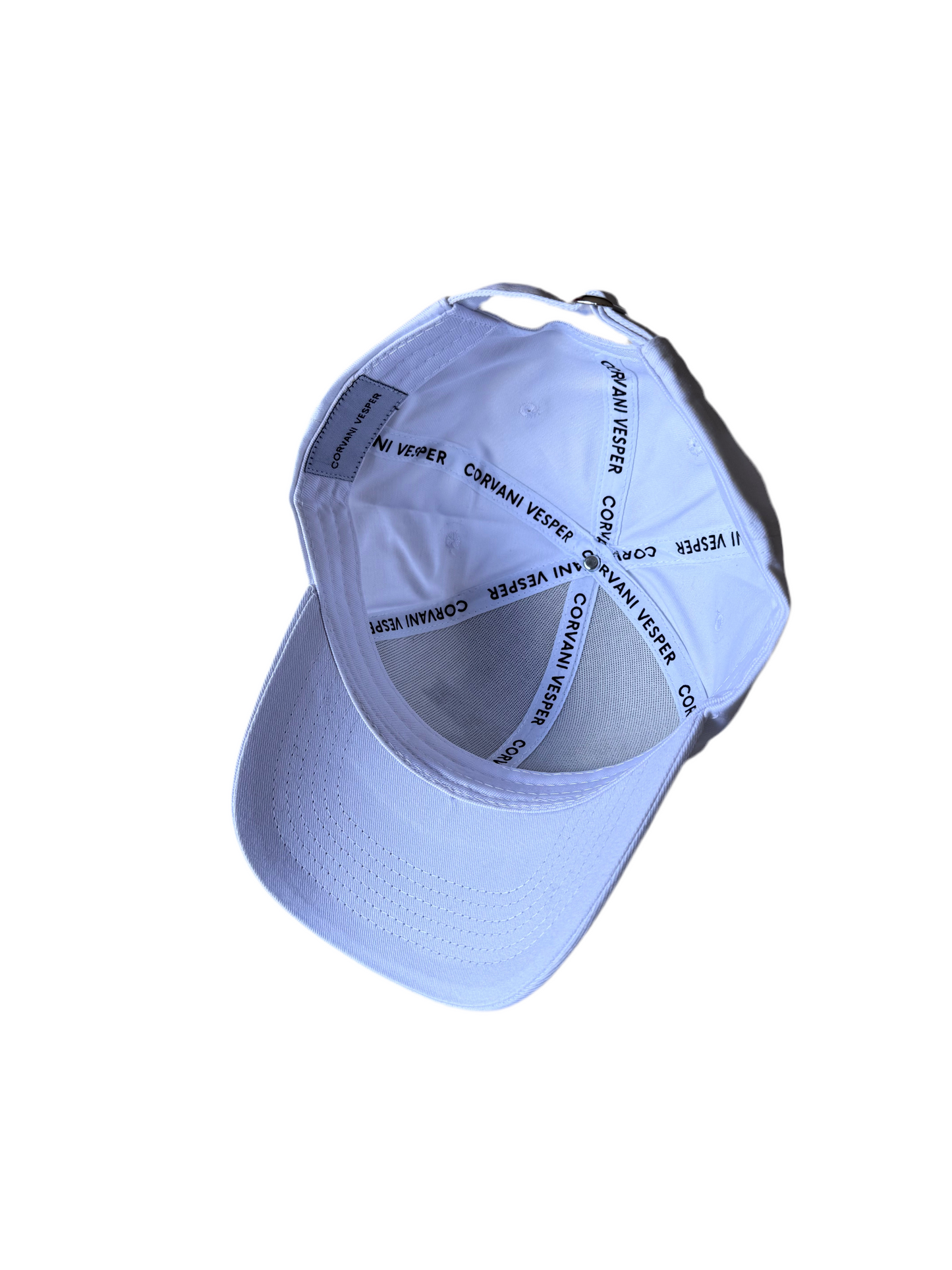 Corvani Vesper Signature Cap In White