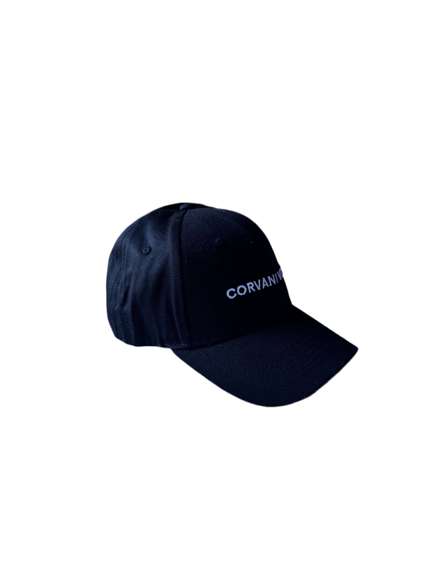 Corvani Vesper Classic Embroidered Baseball Cap in white