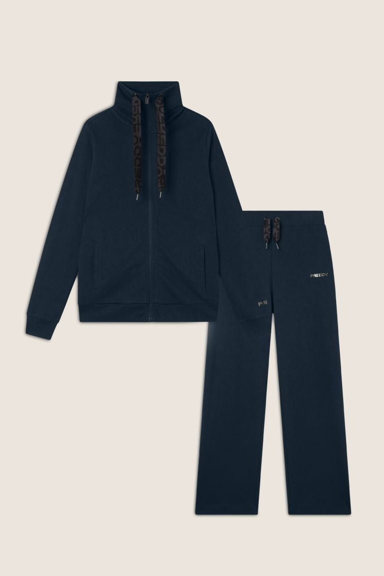 Freddy Tuta Interlock Comfort Fit con Zip e Collo Alto Ampio S25WTRK3