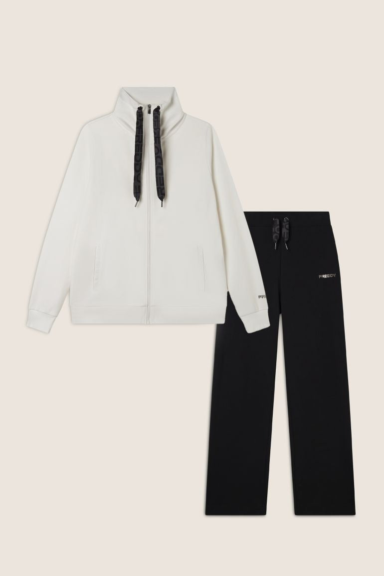 Freddy Tuta Interlock Comfort Fit con Zip e Collo Alto Ampio S25WTRK3