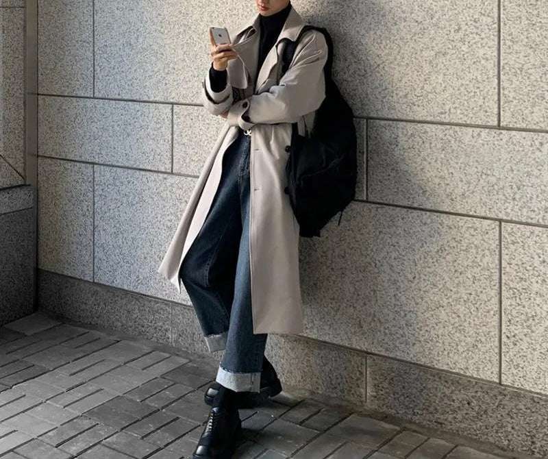 Trench Doppiopetto Uomo - Old Money®