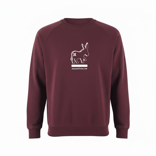 Maglia Girocollo Logo Uomo Bordeaux