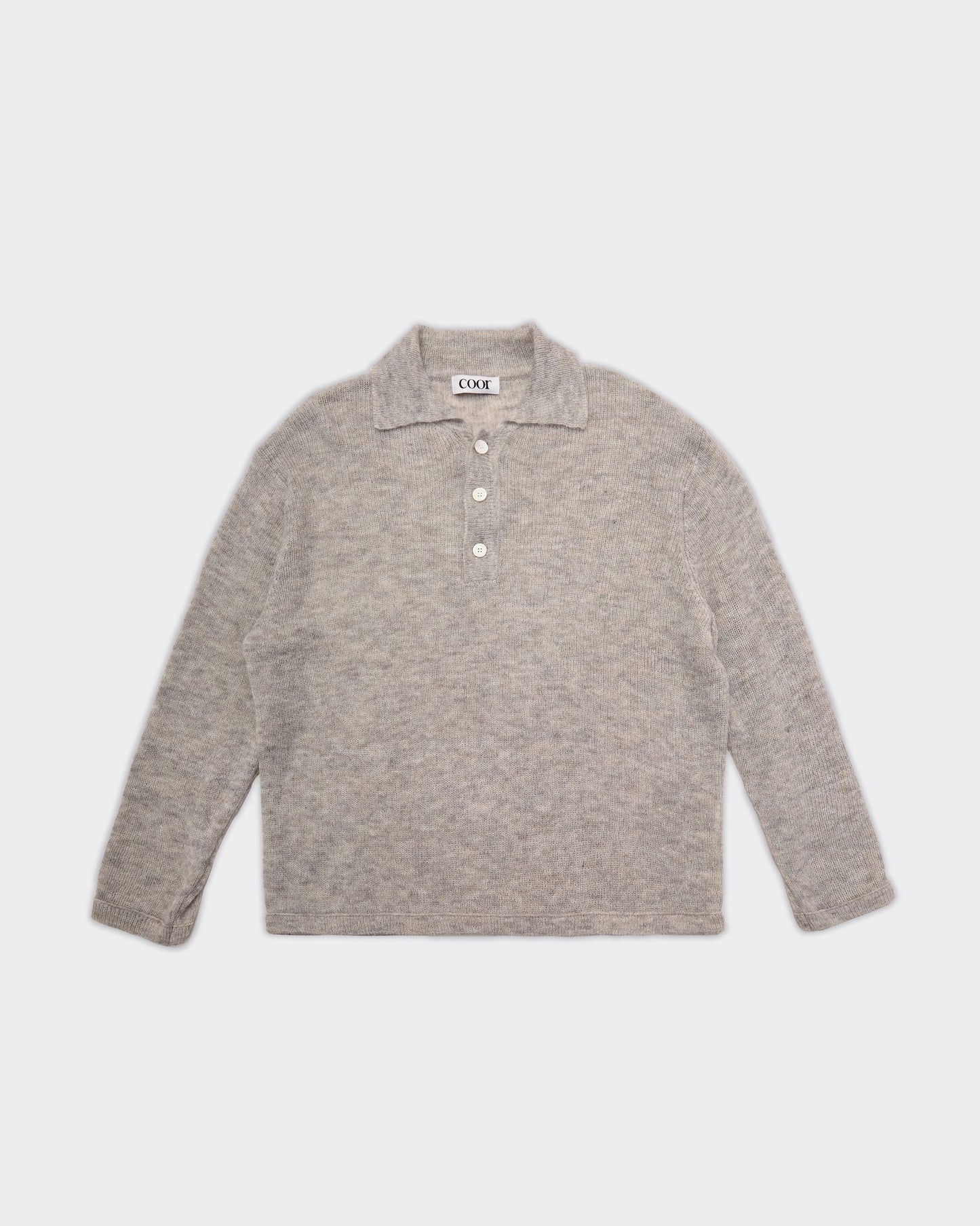 Polo Knitwear Collar Grigia