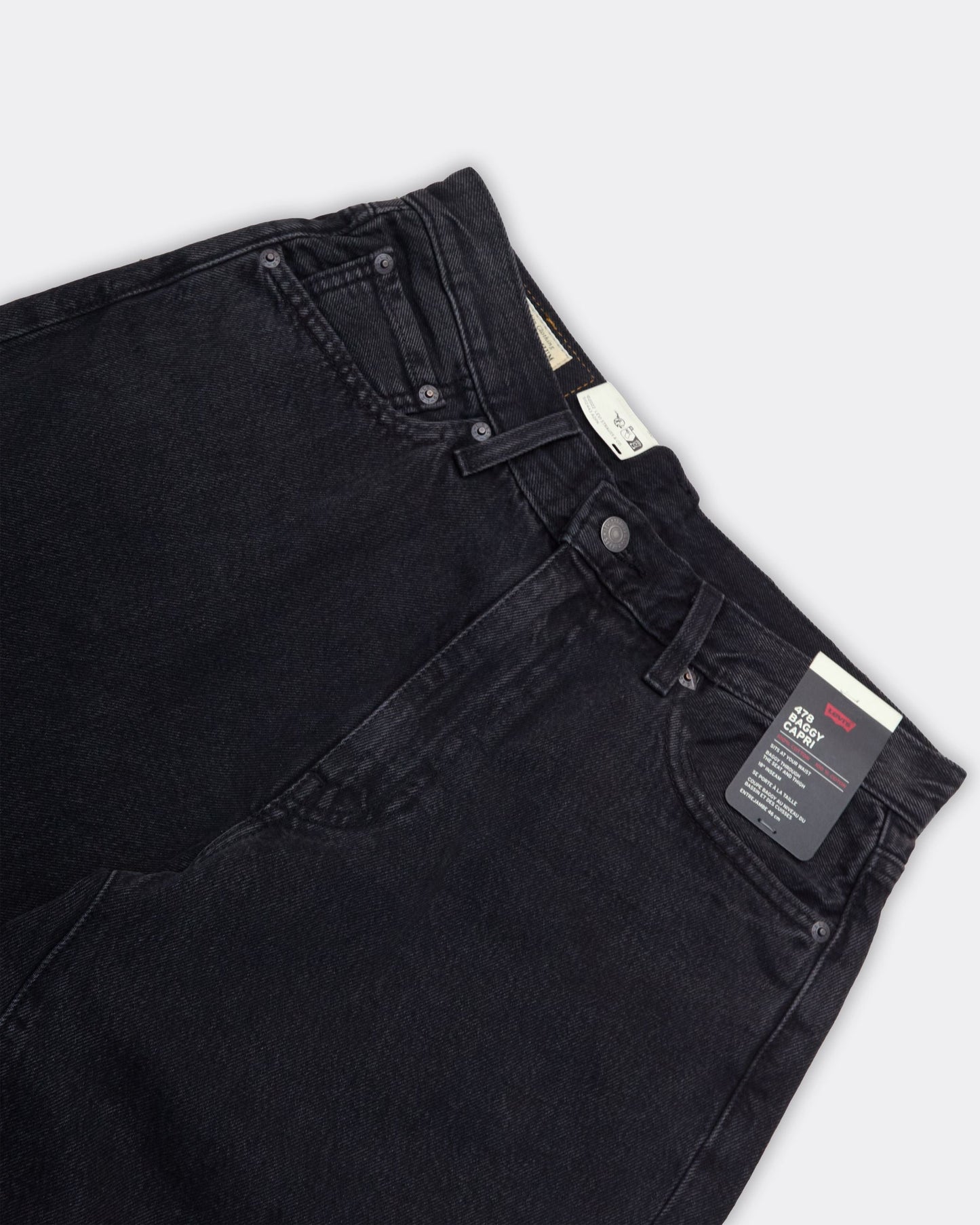 Short 478 Baggy Capri 'Just Business' Nero