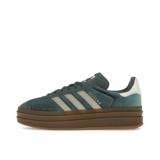 adidas Gazelle Bold Mineral Green Velvet (Women's)