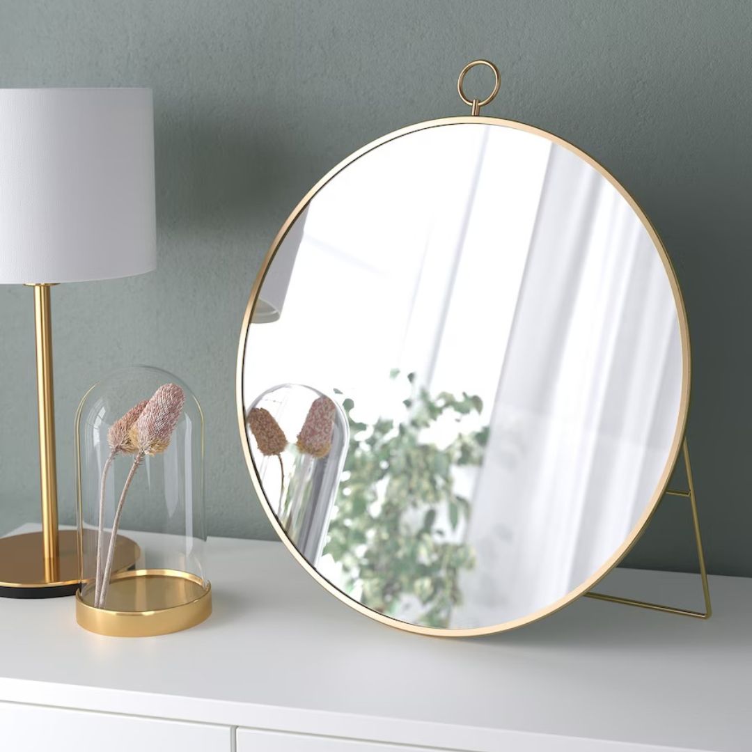 Gold Table Mirror