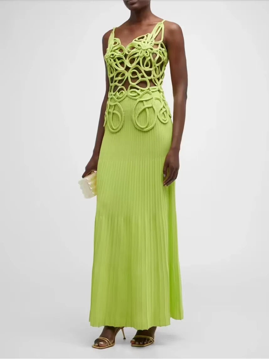 Knitted Pleated Prom dress