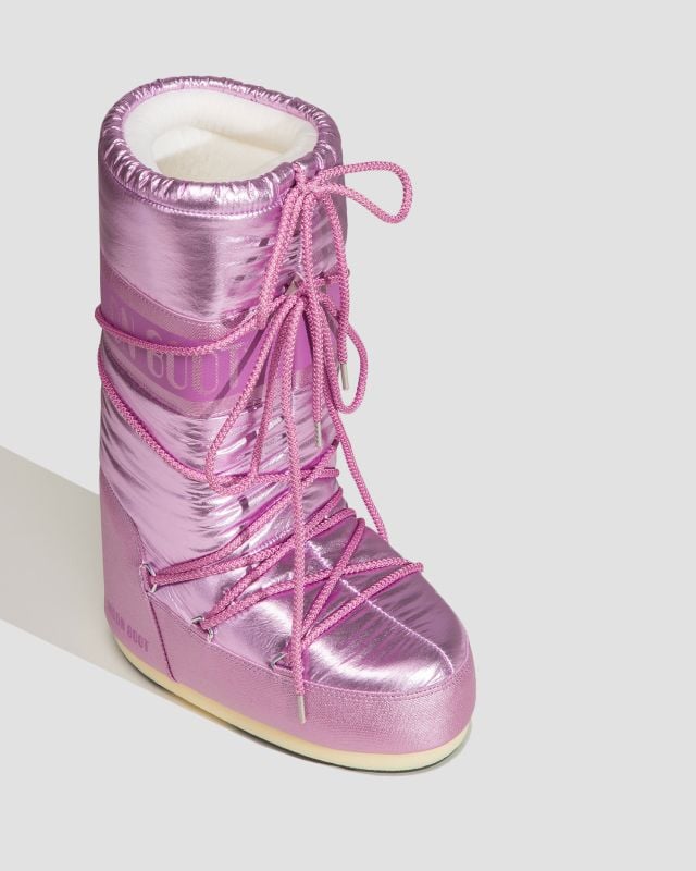 MOON BOOT ICON MET PINK SNOW BOOT