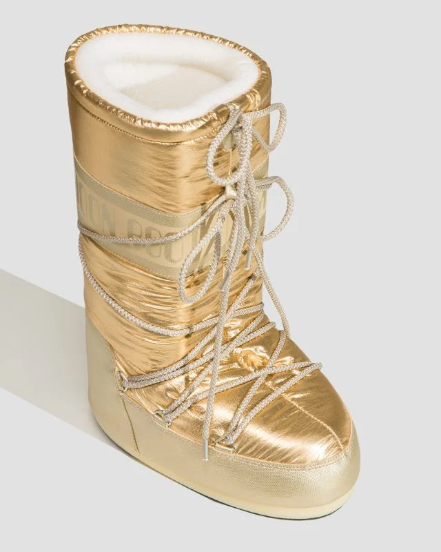 MOON BOOT ICON MET GOLD SNOW BOOT