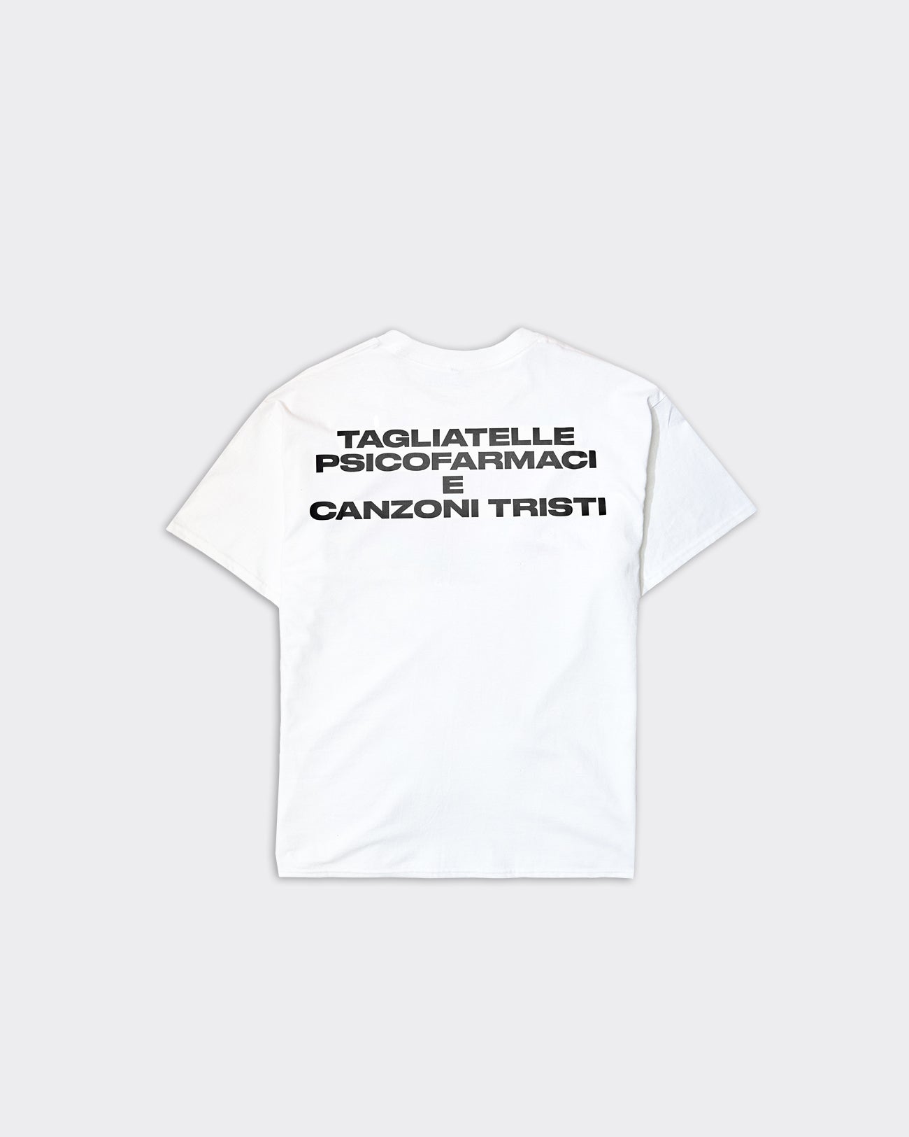 T-Shirt Tagliatella Bianca/Nera