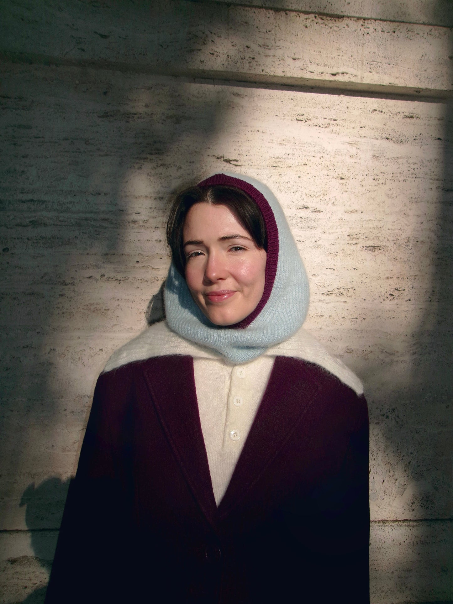 Balaclava Purple Wine & Light Blue