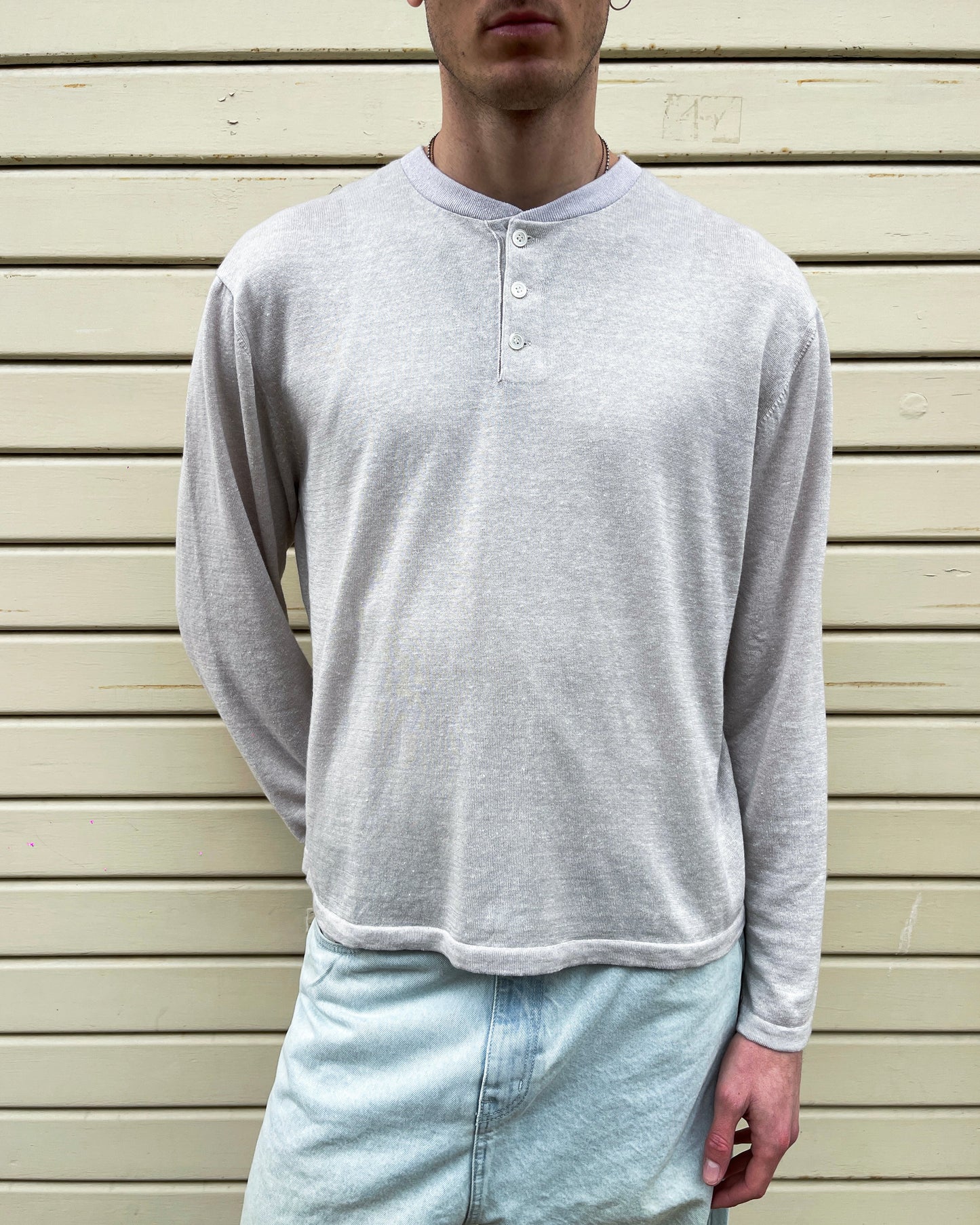 Longsleeve Linen And Wool Oatmeal