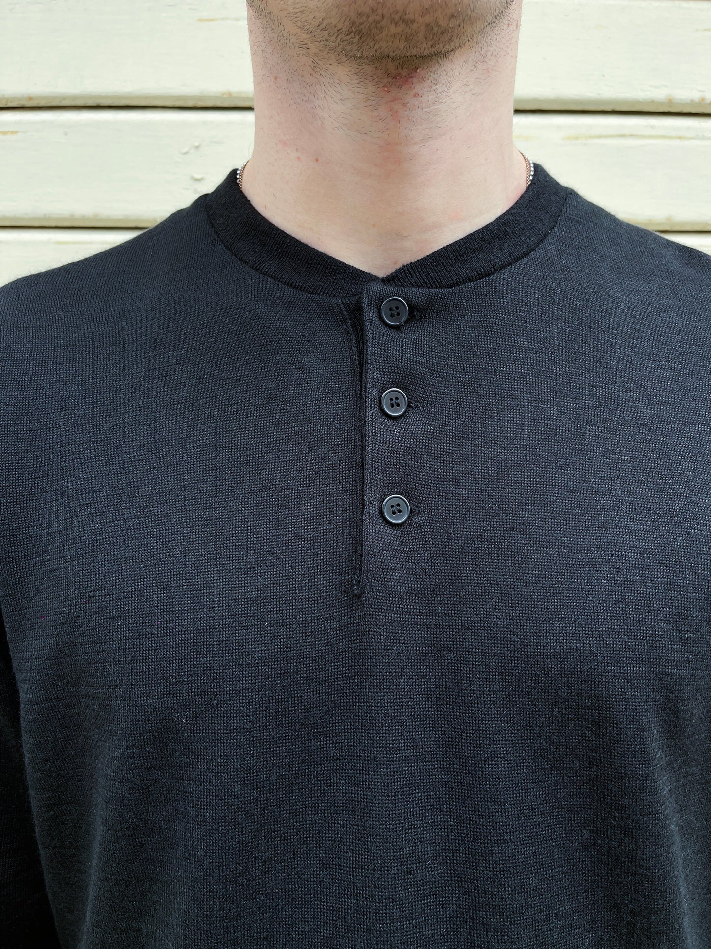 Longsleeve Linen And Wool Nera