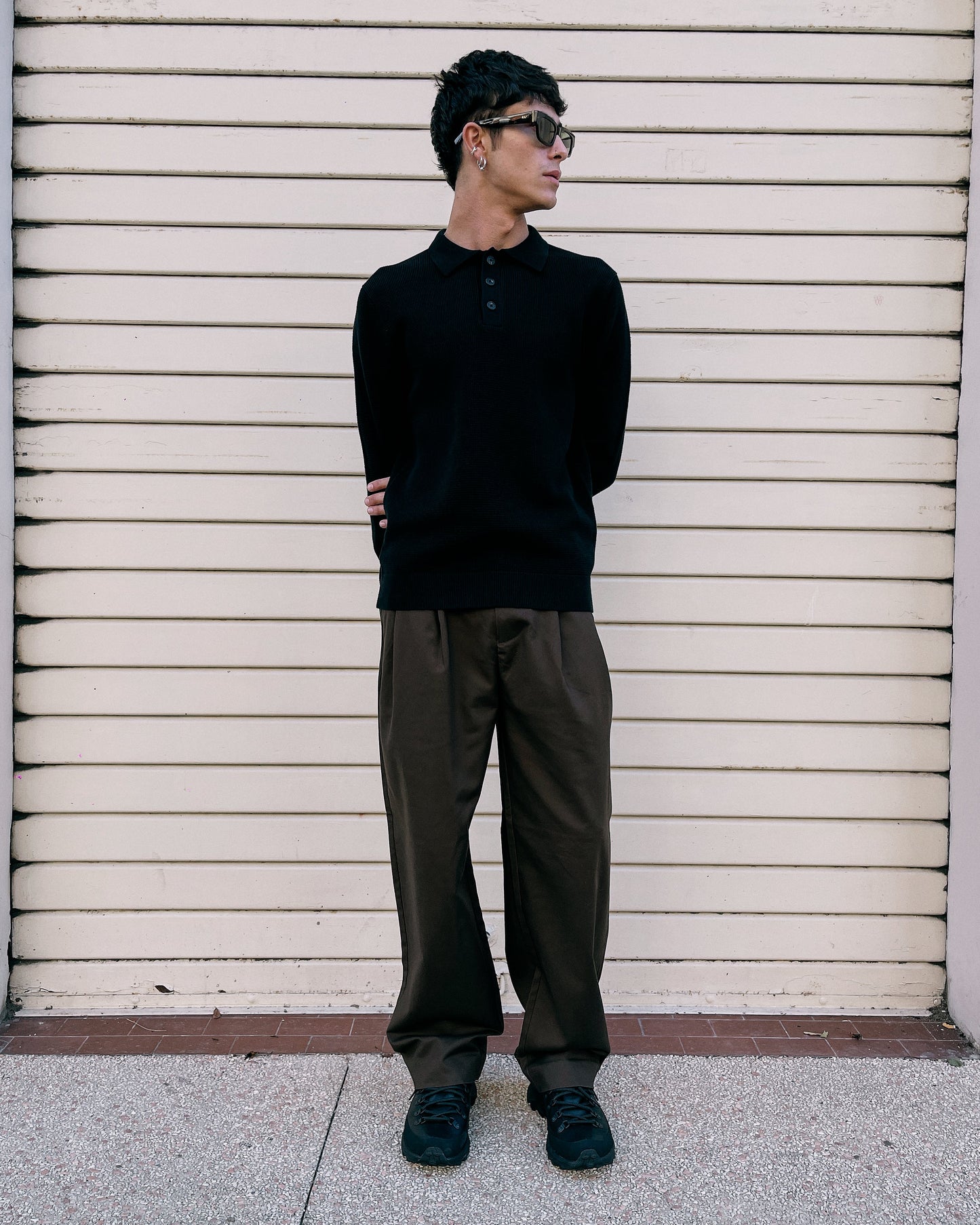 Pantalone Pleat Adam Wide Demitasse