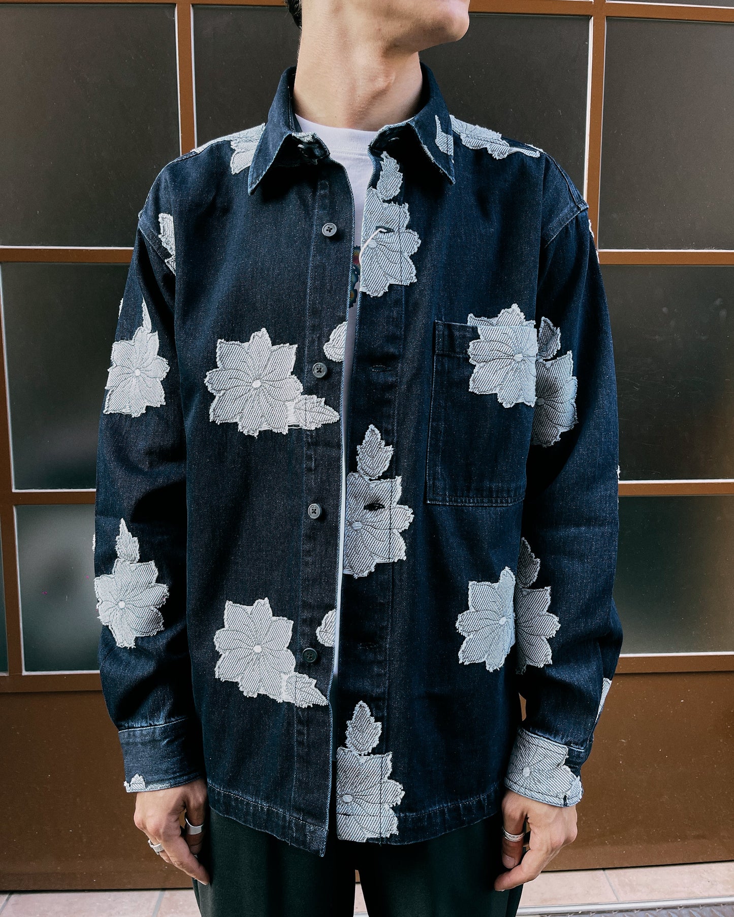 Camicia Adwin Jacquard Denim