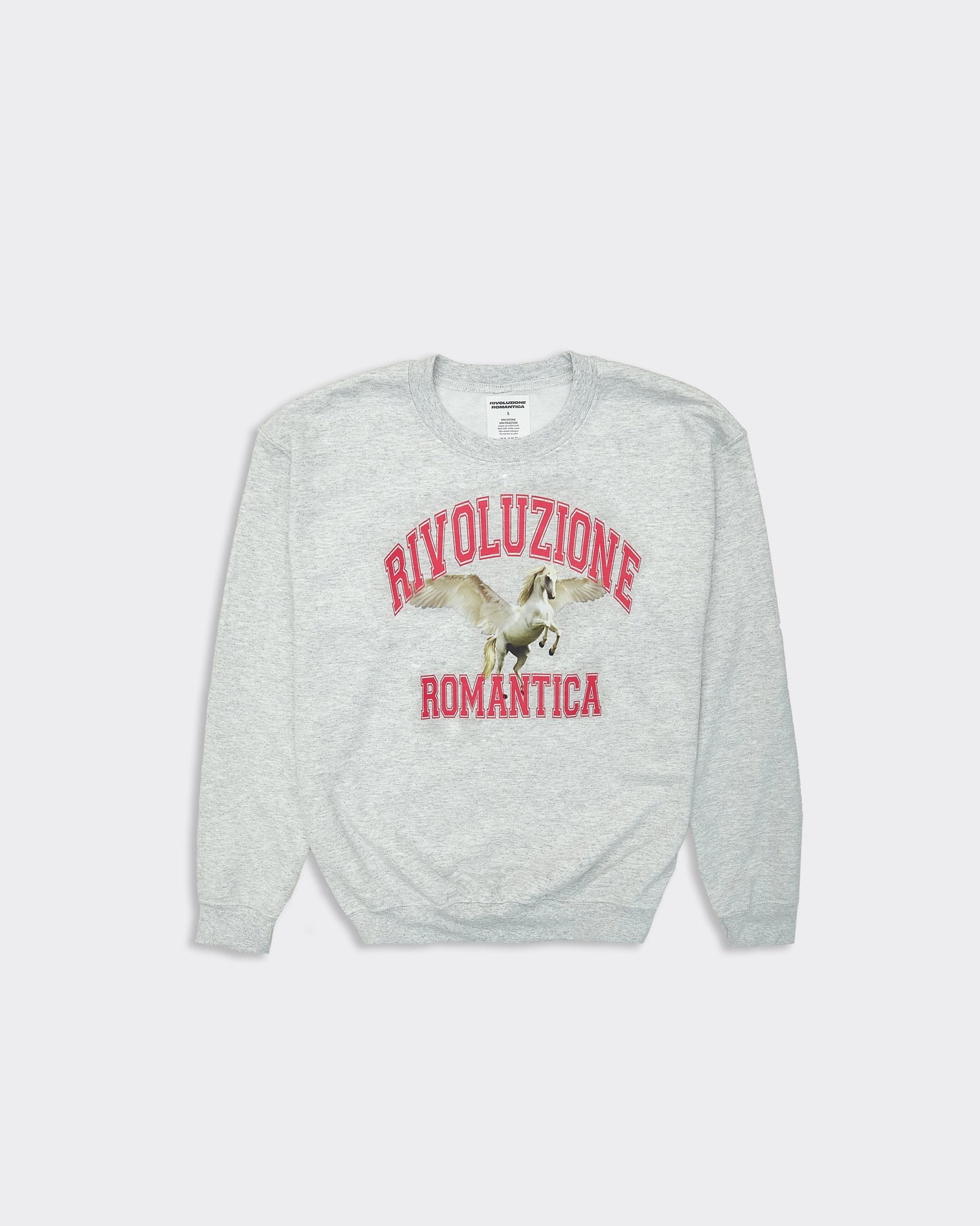 Felpa Girocollo Unicorn Grigia