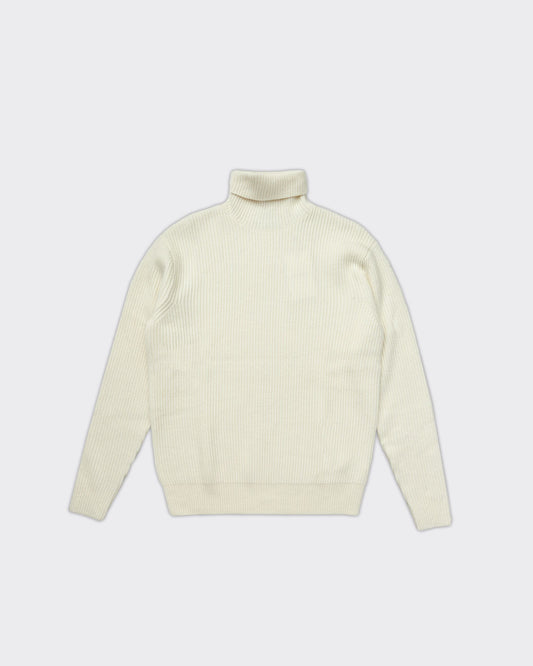 Maglione Eddie Knit Rib Rollneck Avorio