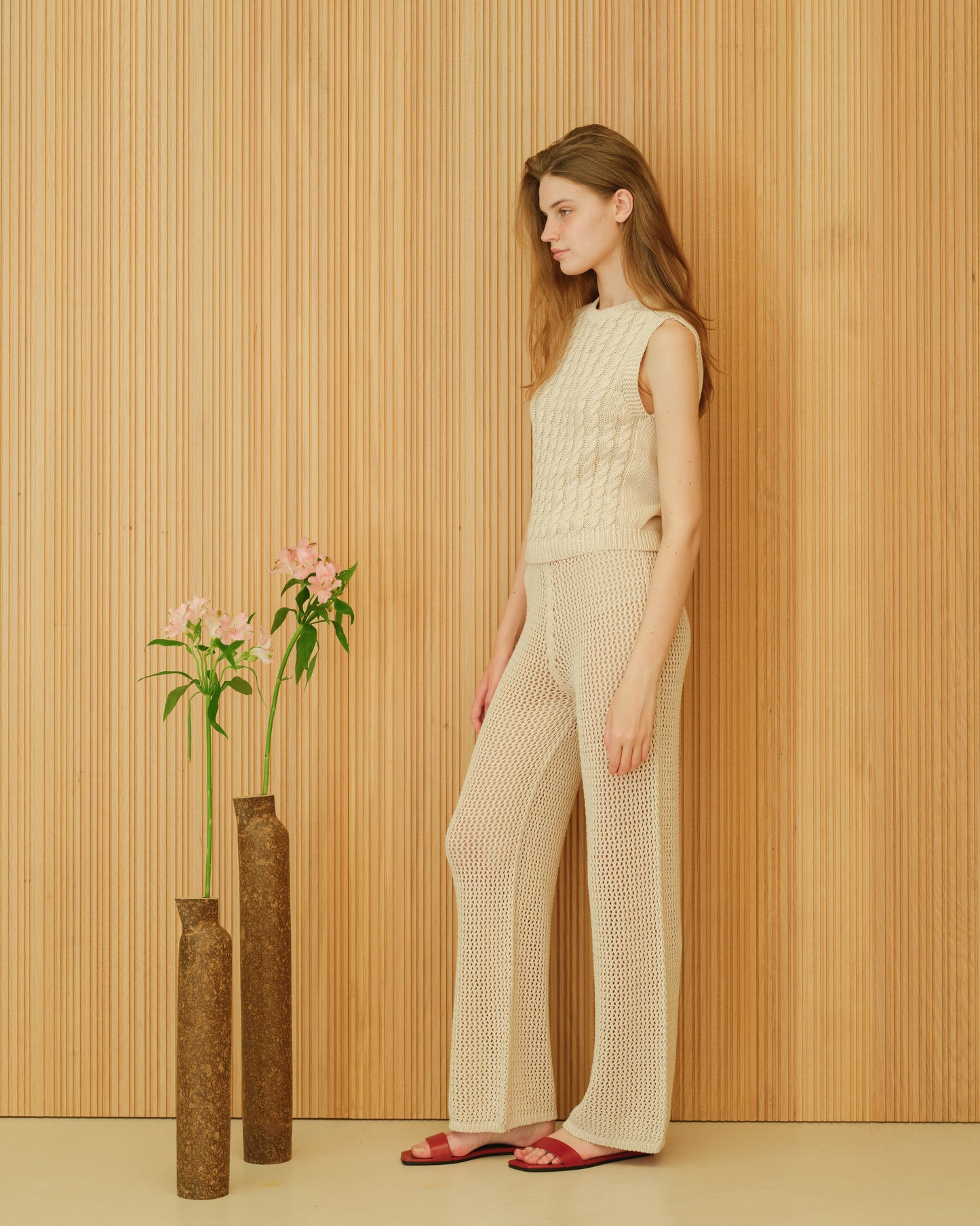 Fine Cotton Crochet Pants