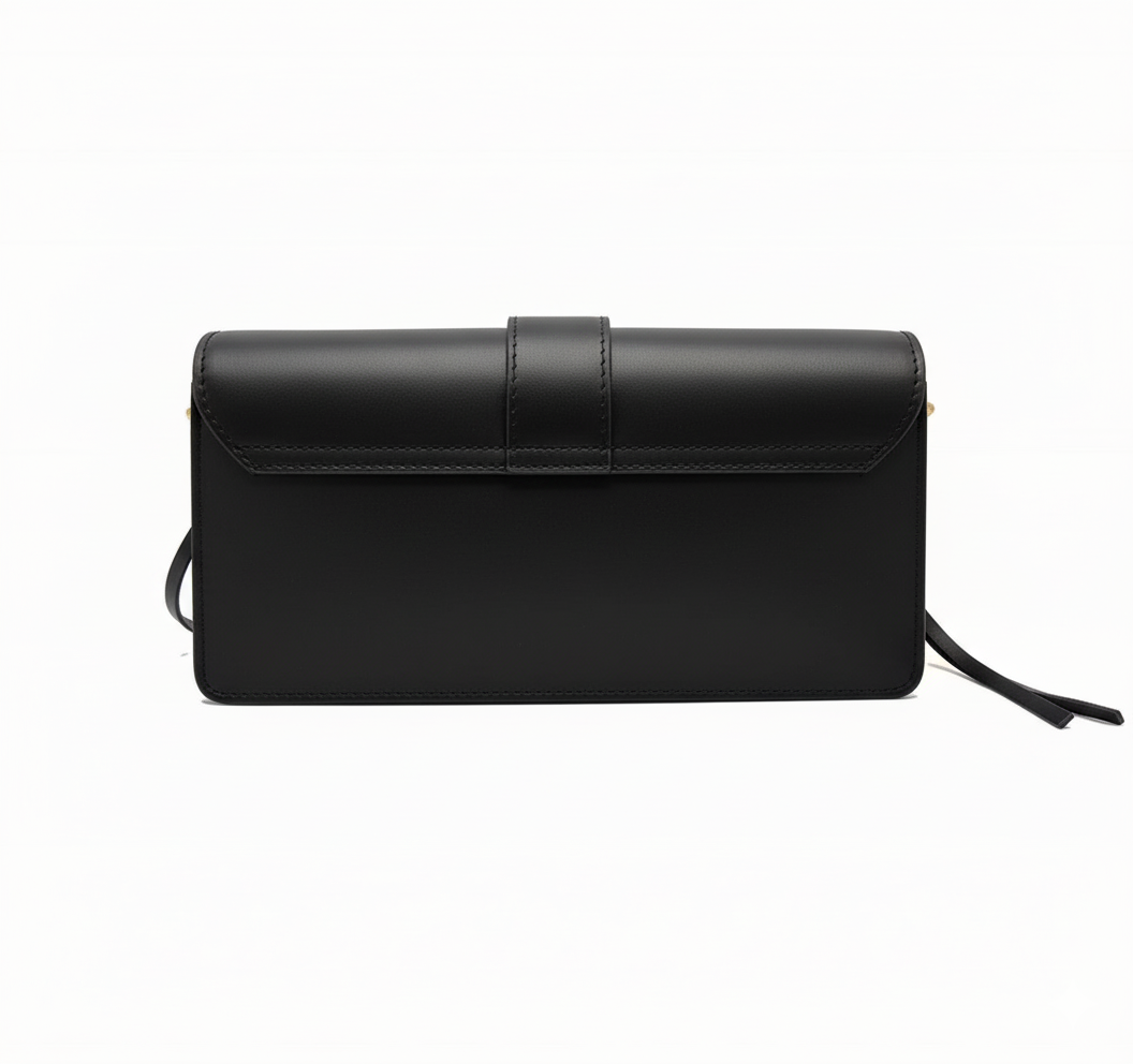 Livorno – Italian Leather Shoulder Bag – Black